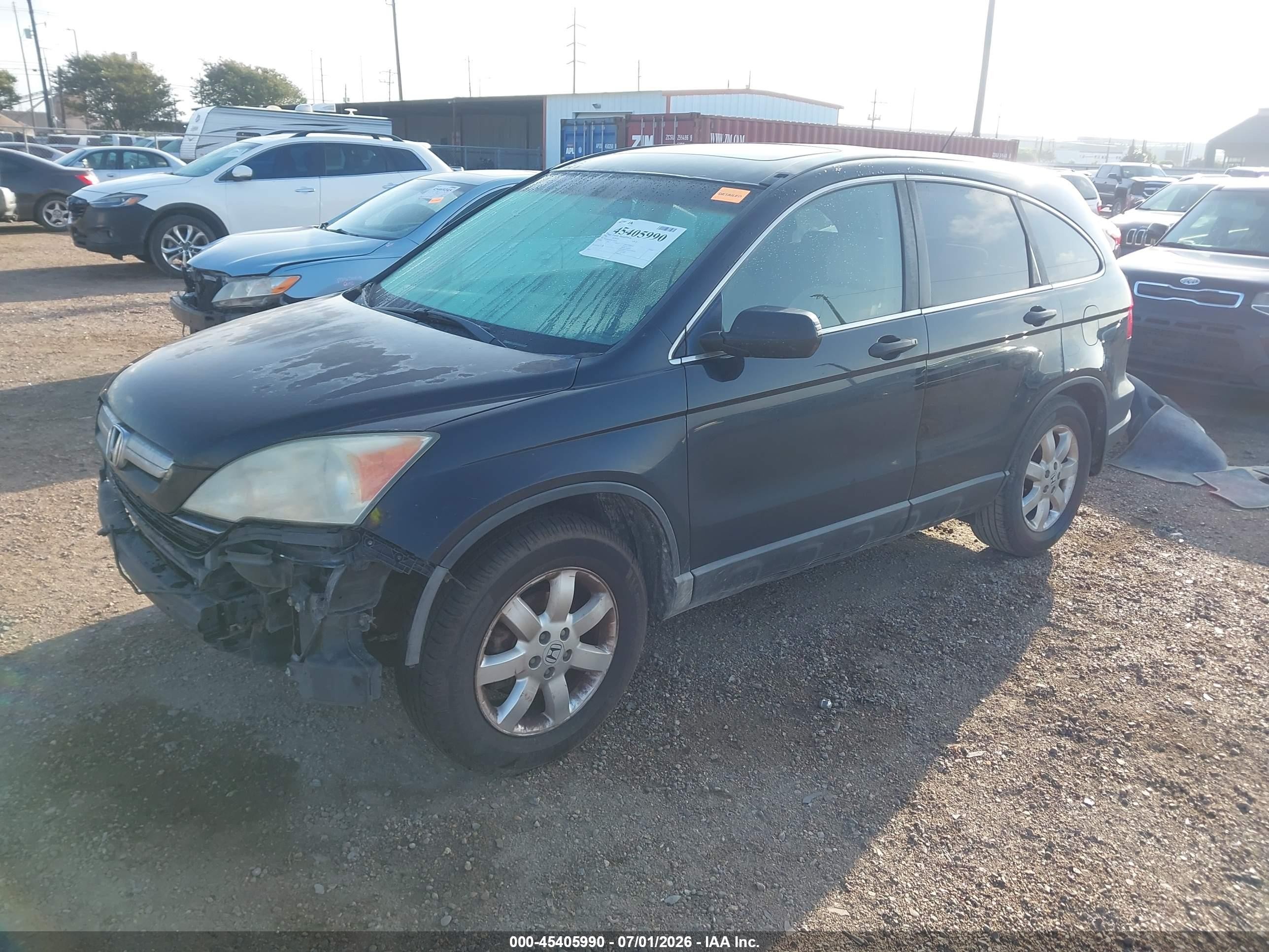 2008 Honda Cr-v Ex Black vin: 3CZRE38598G705634