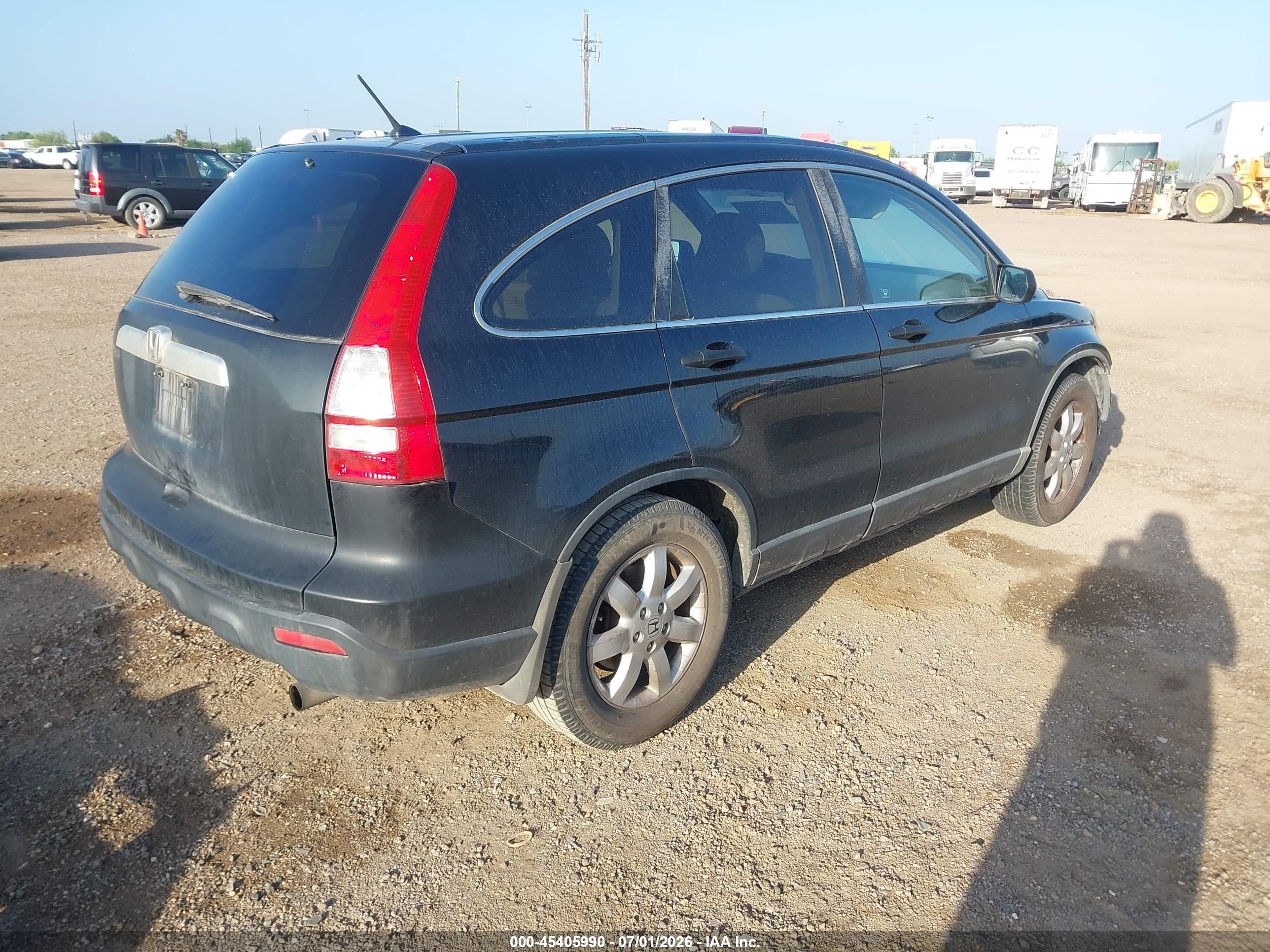 2008 Honda Cr-v Ex Black vin: 3CZRE38598G705634