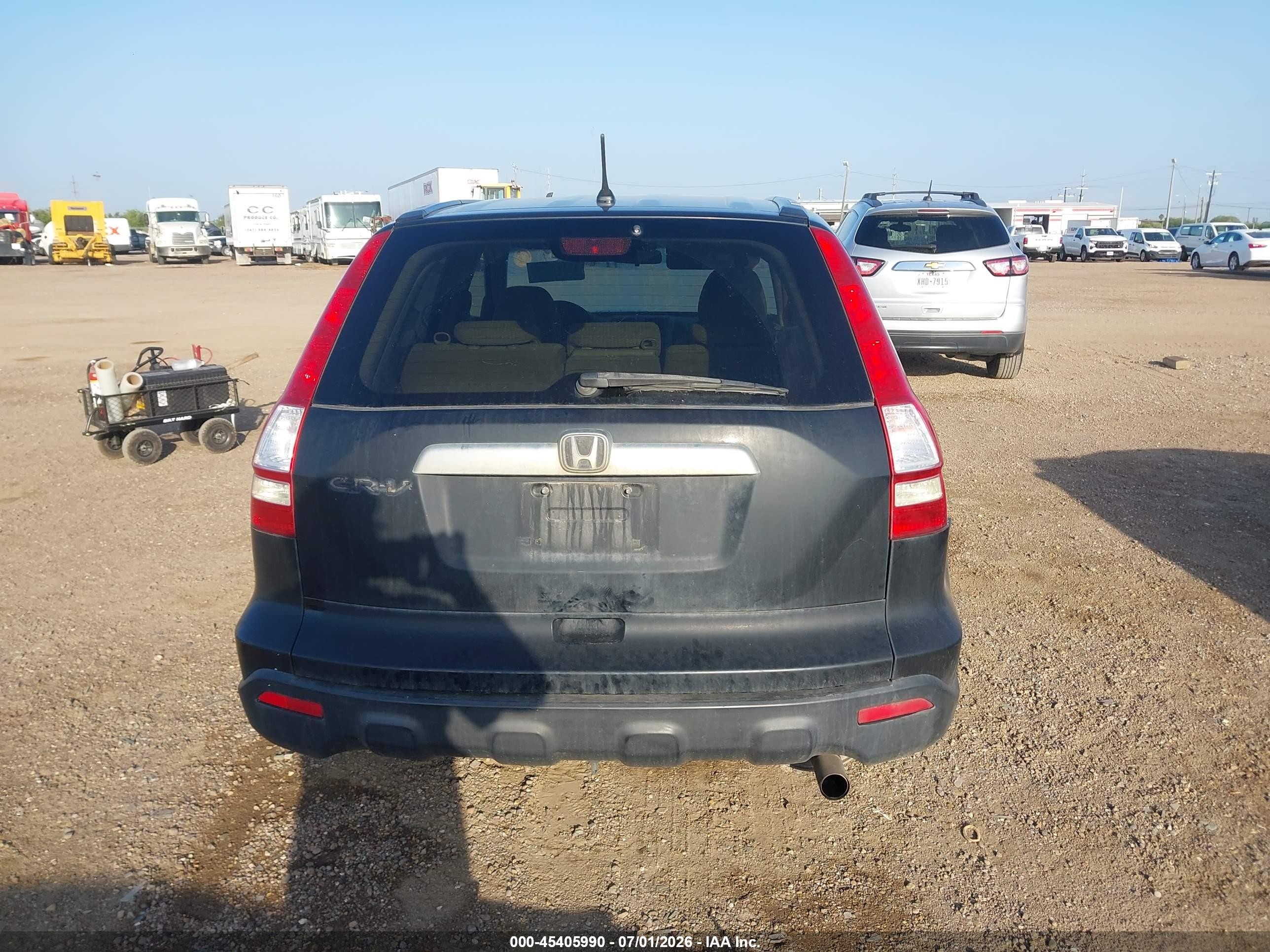 2008 Honda Cr-v Ex Black vin: 3CZRE38598G705634