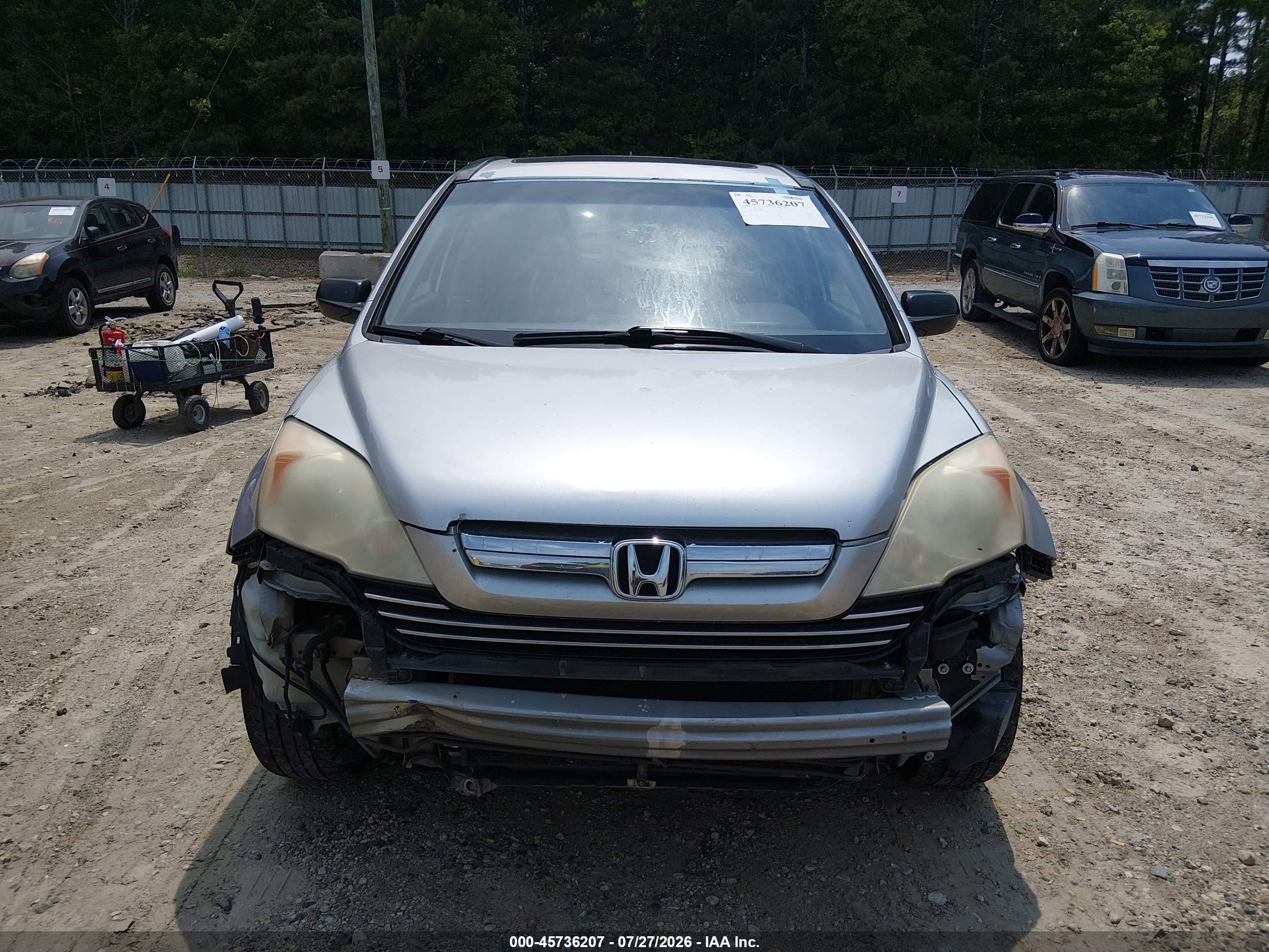 2009 Honda Cr-v Ex Silver vin: 3CZRE38599G700743