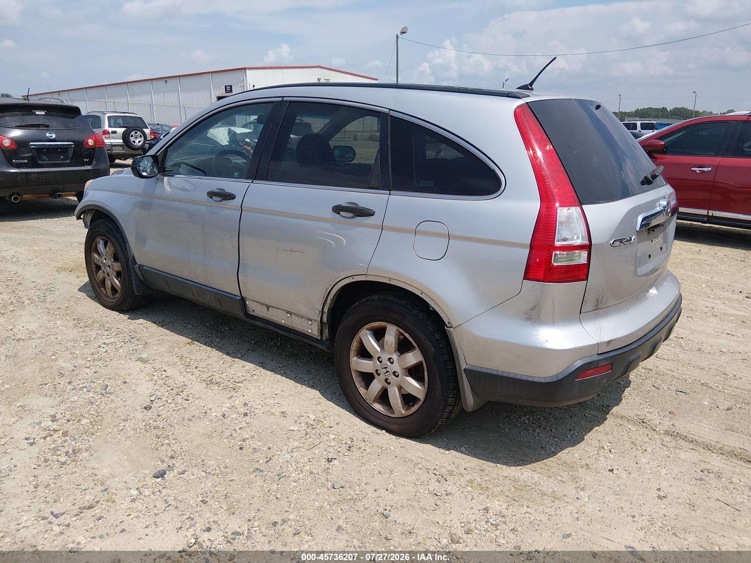 2009 Honda Cr-v Ex Silver vin: 3CZRE38599G700743