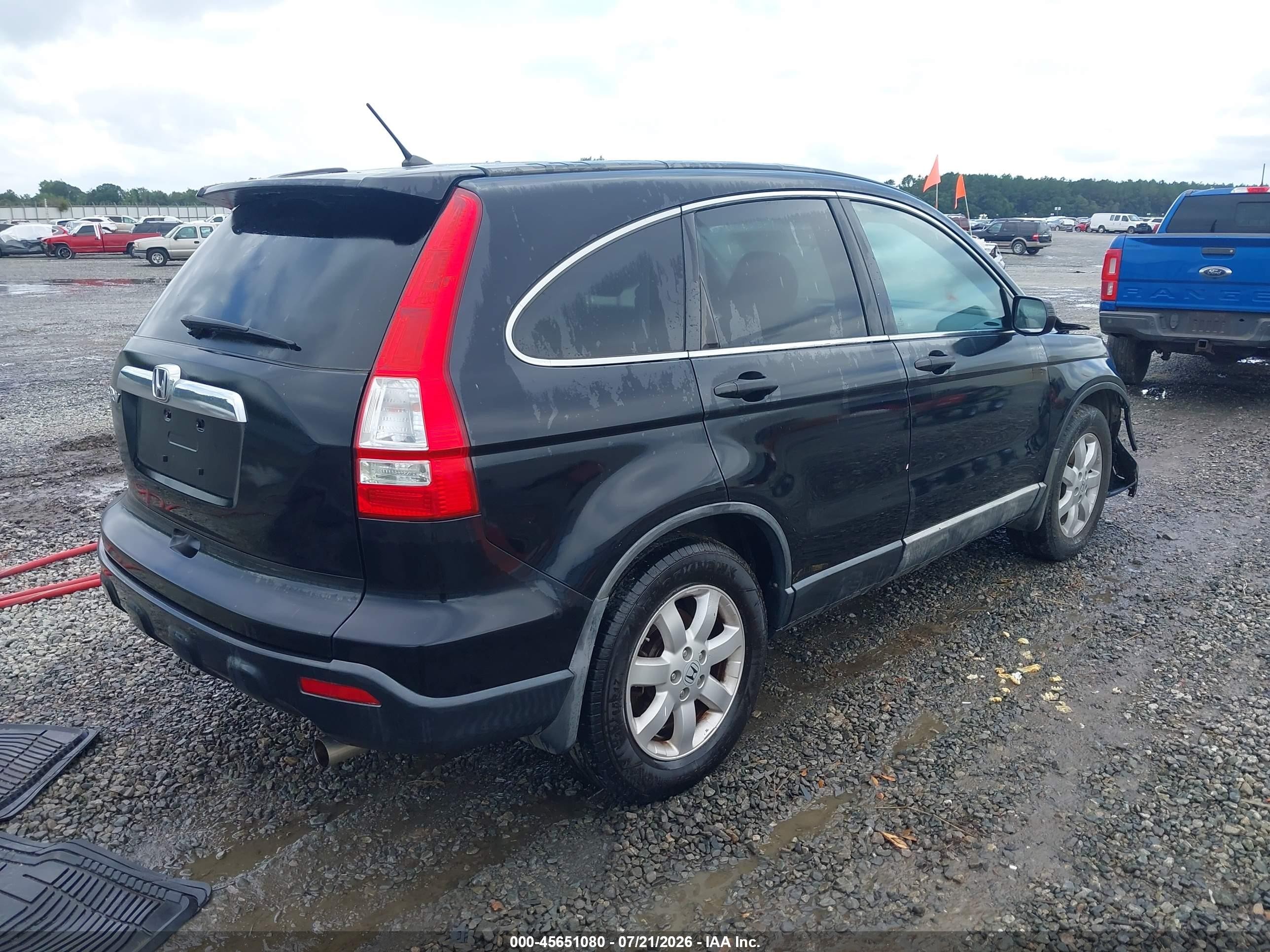 2008 Honda Cr-v Ex Black vin: 3CZRE385X8G701320