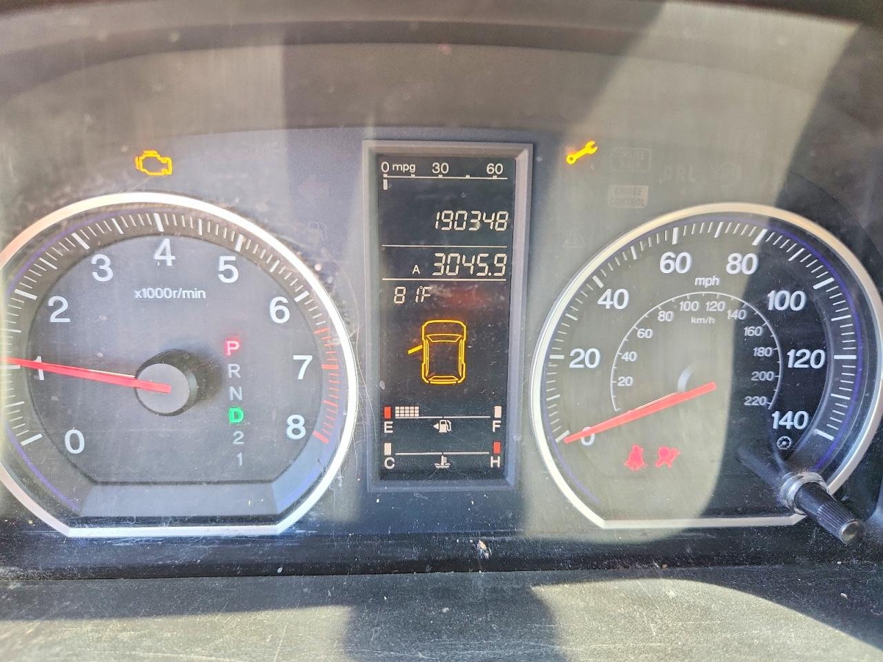 2009 Honda Cr-v Ex Серый vin: 3CZRE385X9G700234