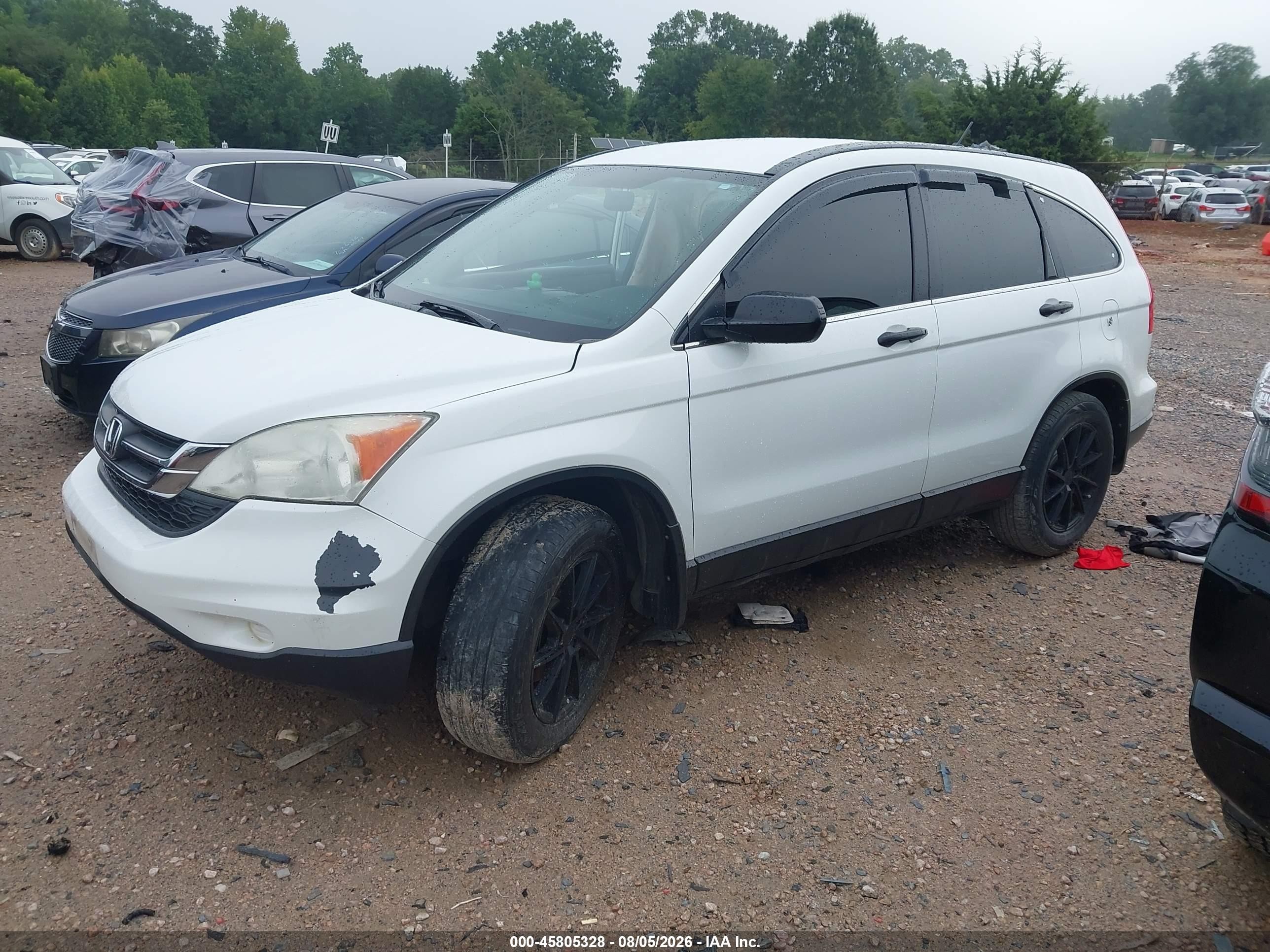 2011 Honda Cr-v Lx White vin: 3CZRE3H30BG703762