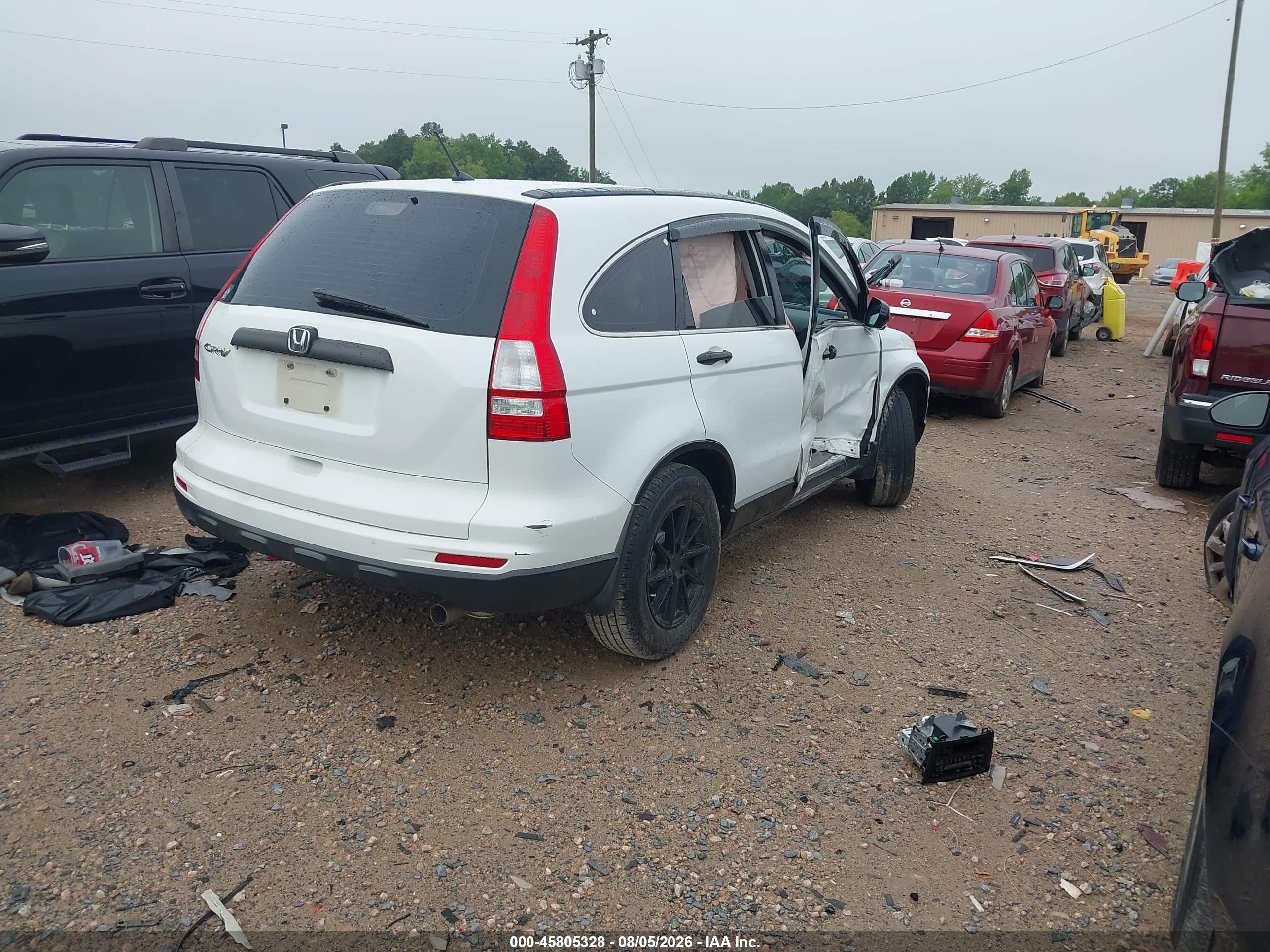 2011 Honda Cr-v Lx White vin: 3CZRE3H30BG703762