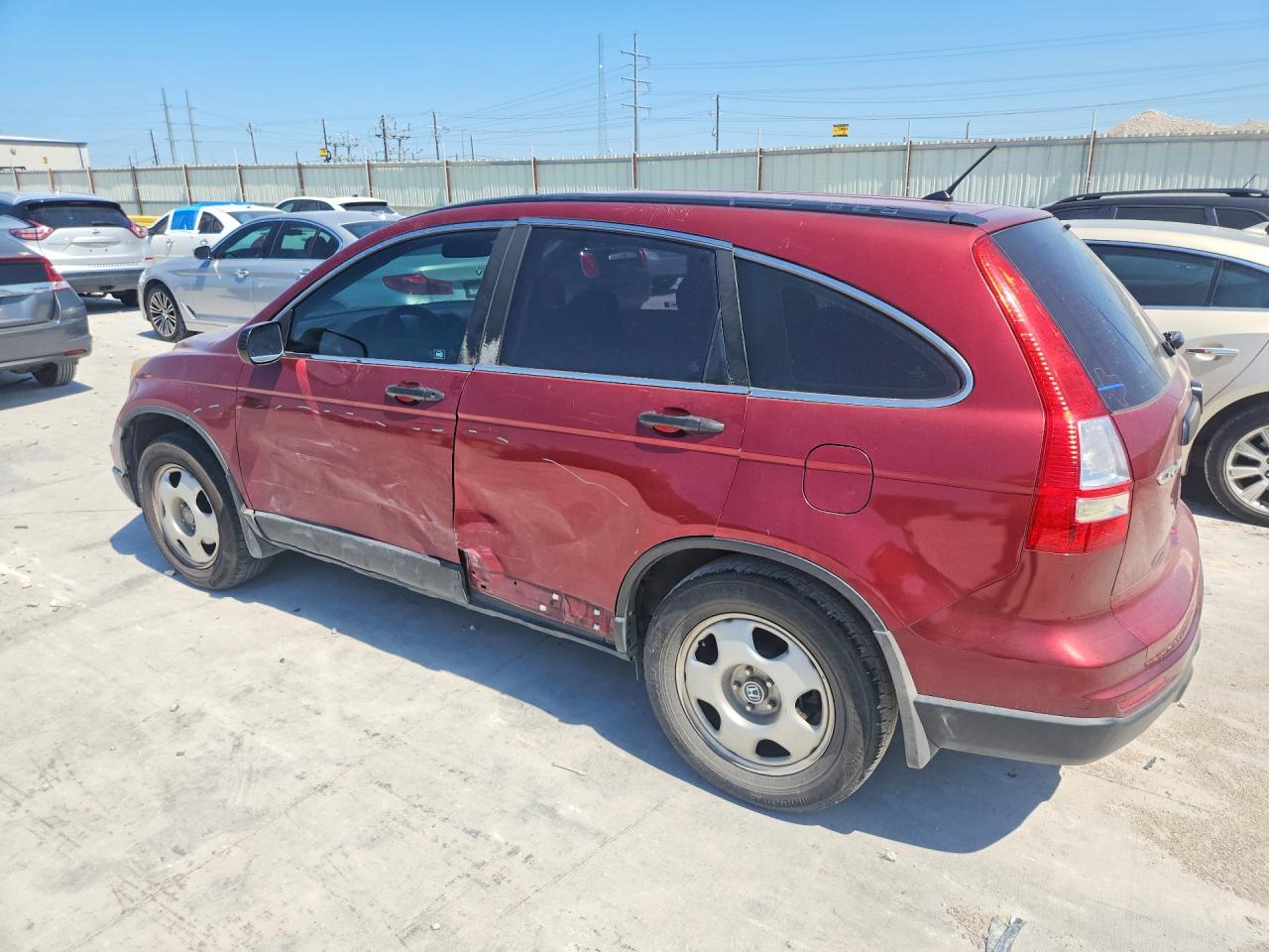 2011 Honda Cr-v Lx Burgundy vin: 3CZRE3H31BG702653