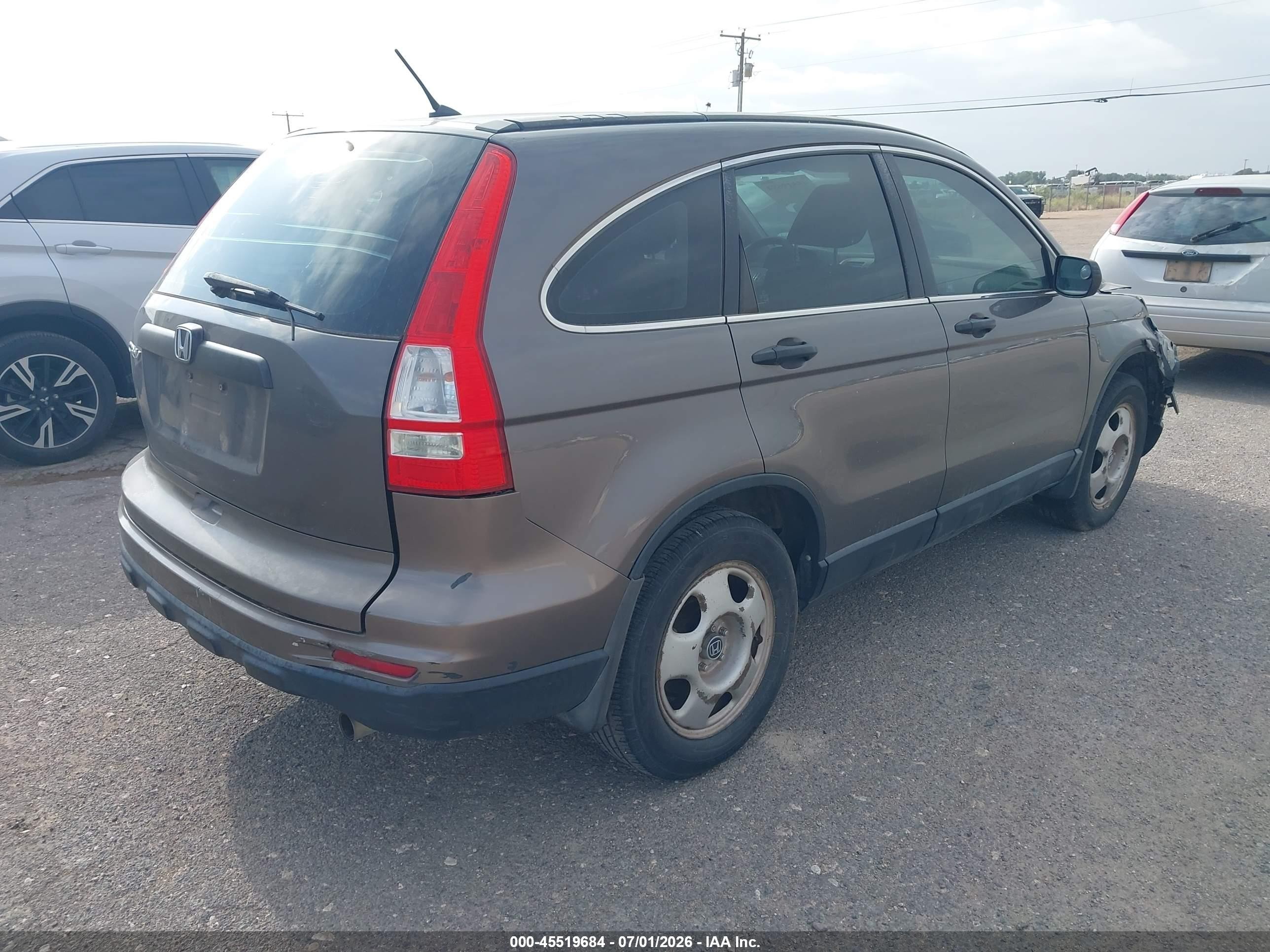 2010 Honda Cr-v Lx Brown vin: 3CZRE3H32AG705219