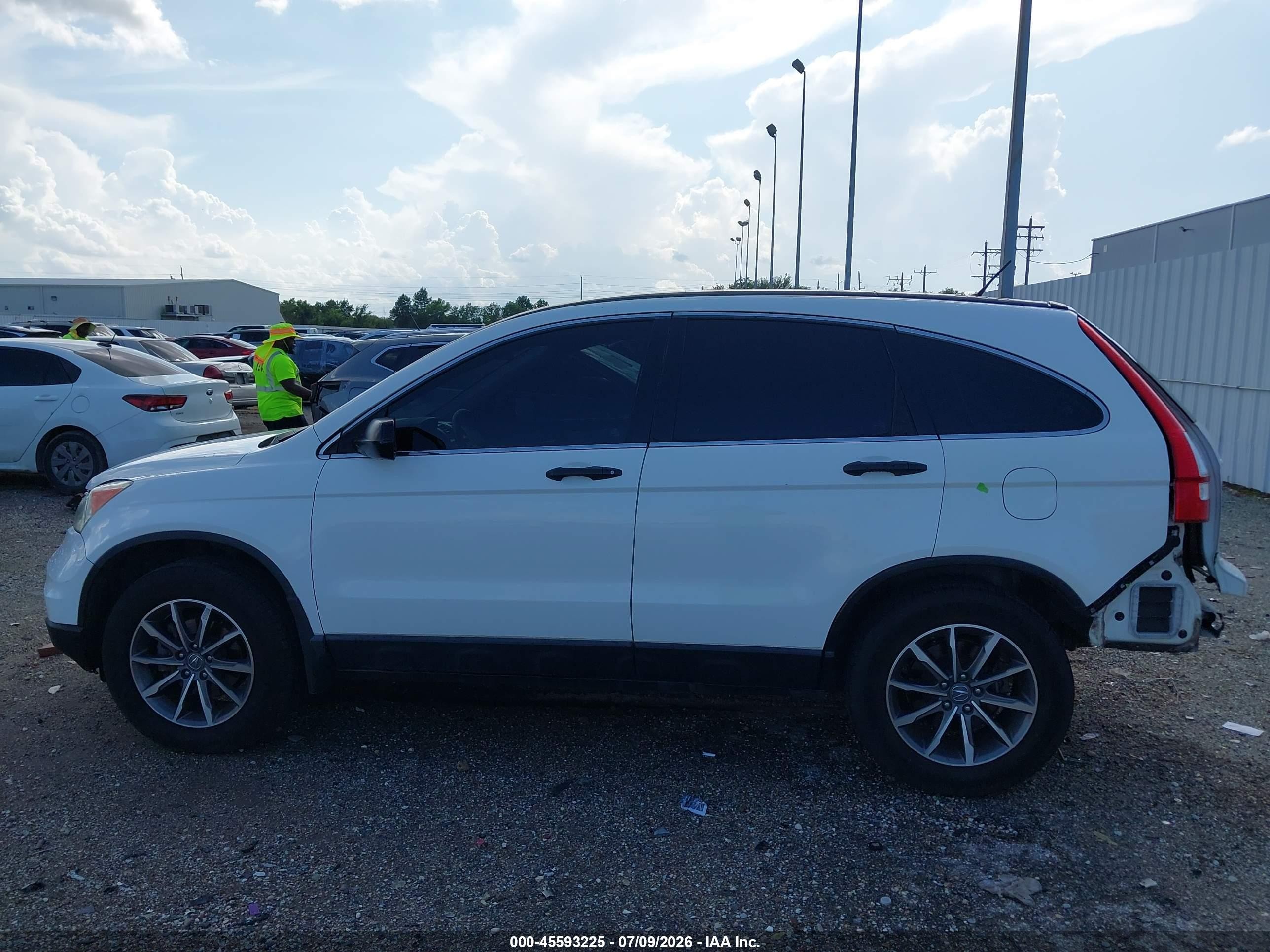 2011 Honda Cr-v Lx White vin: 3CZRE3H33BG701701