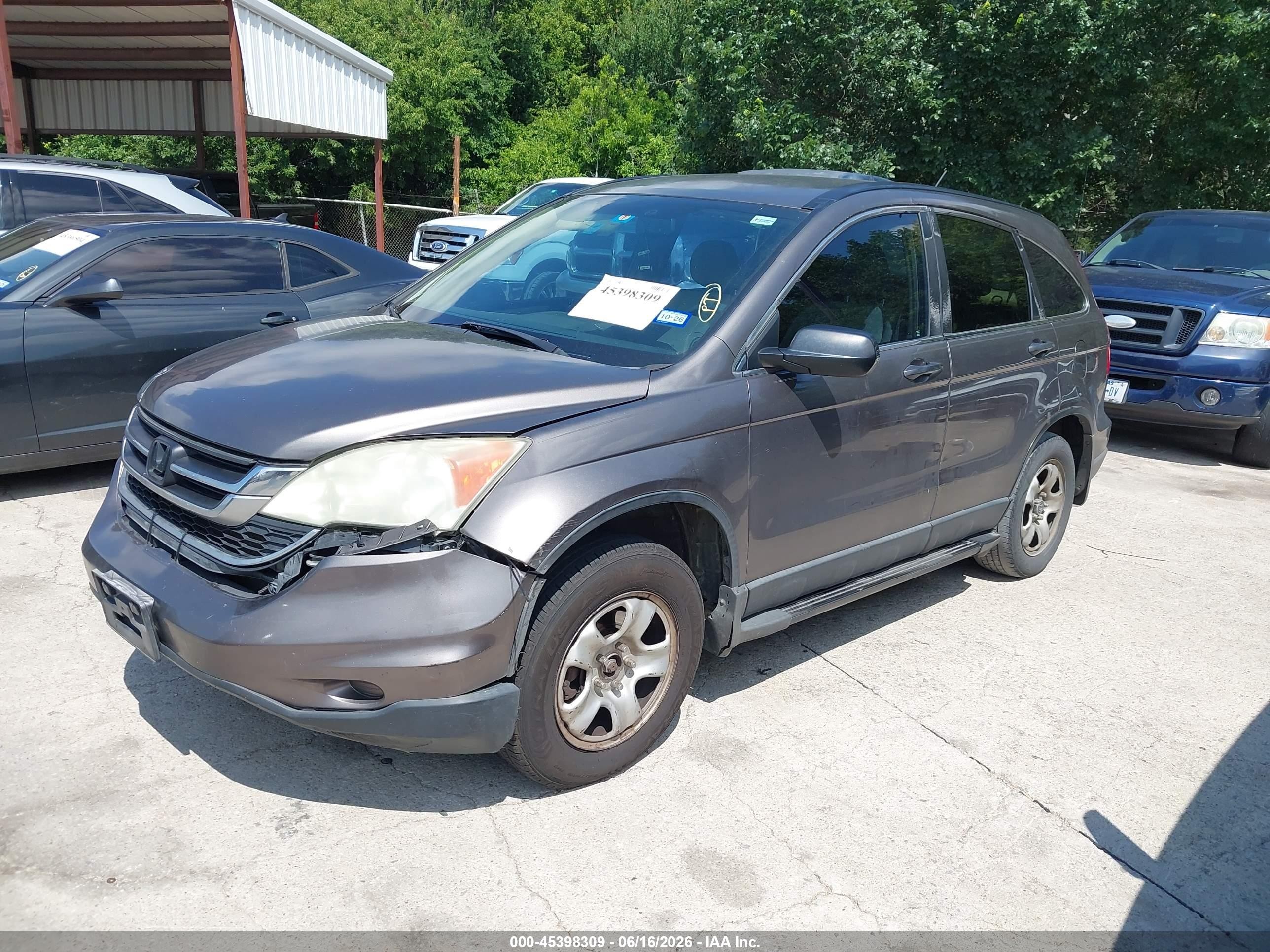 2010 Honda Cr-v Lx Brown vin: 3CZRE3H34AG703178