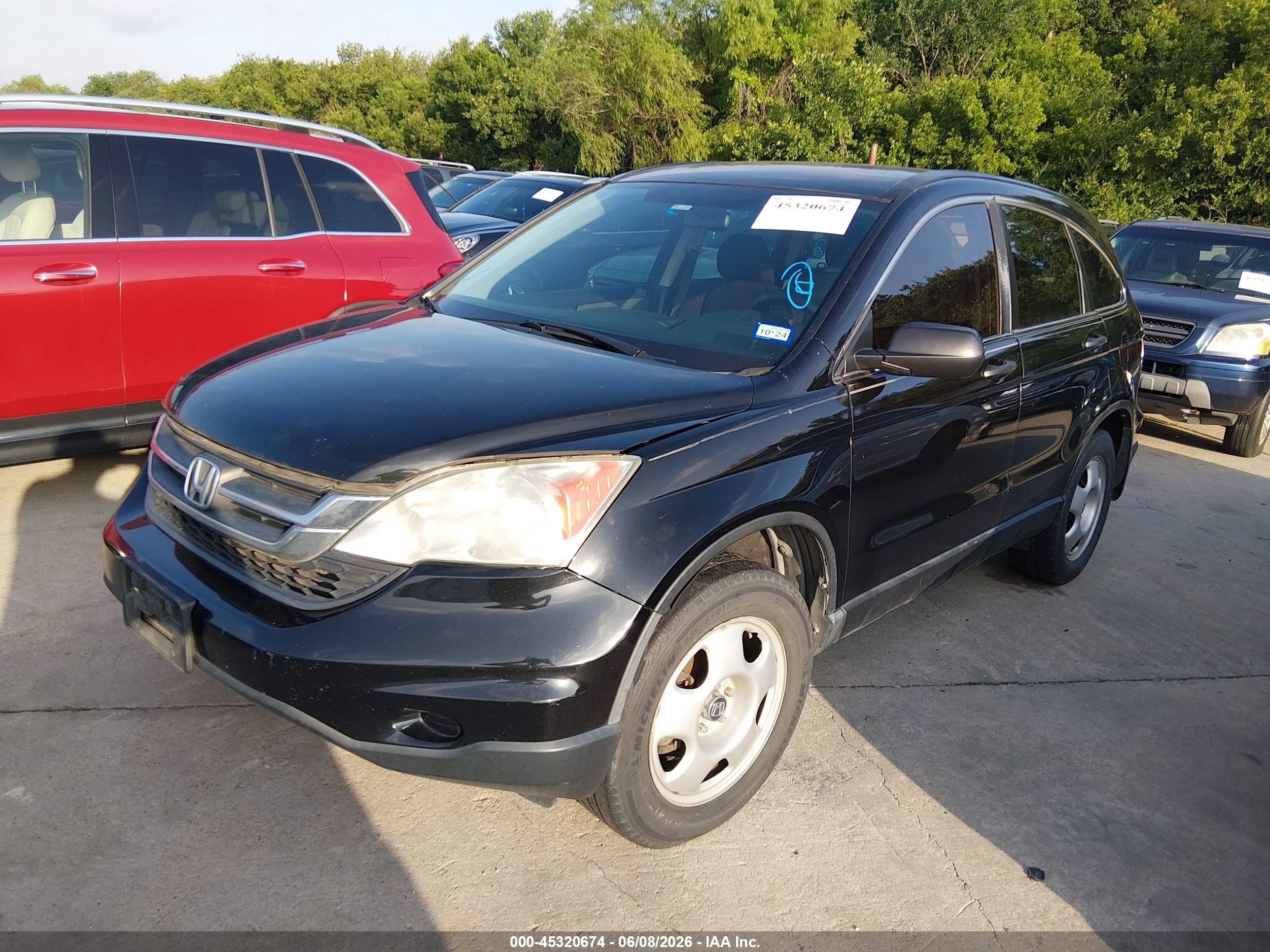 2010 Honda Cr-v Lx Black vin: 3CZRE3H34AG703326