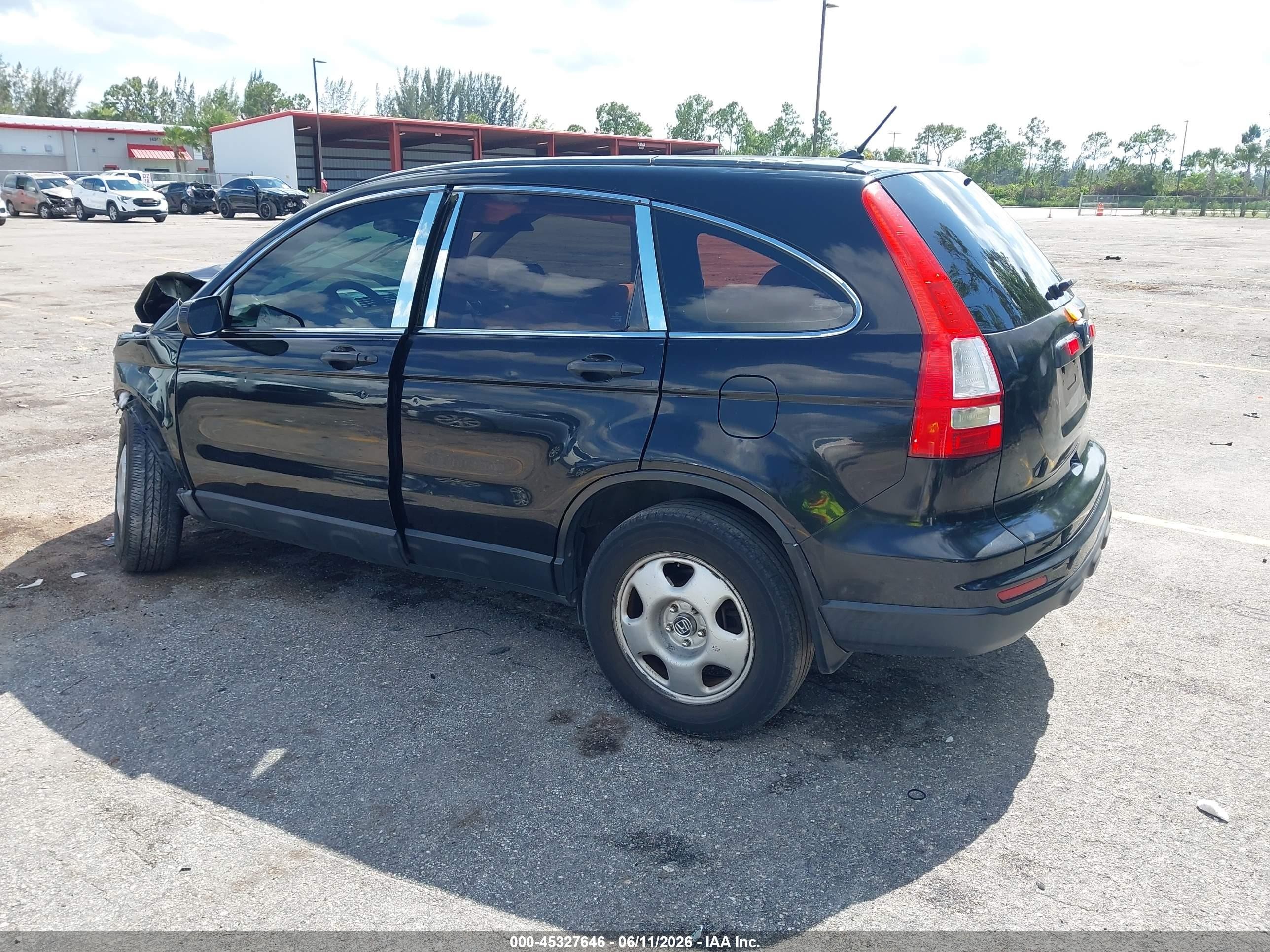 2010 Honda Cr-v Lx Black vin: 3CZRE3H36AG704722