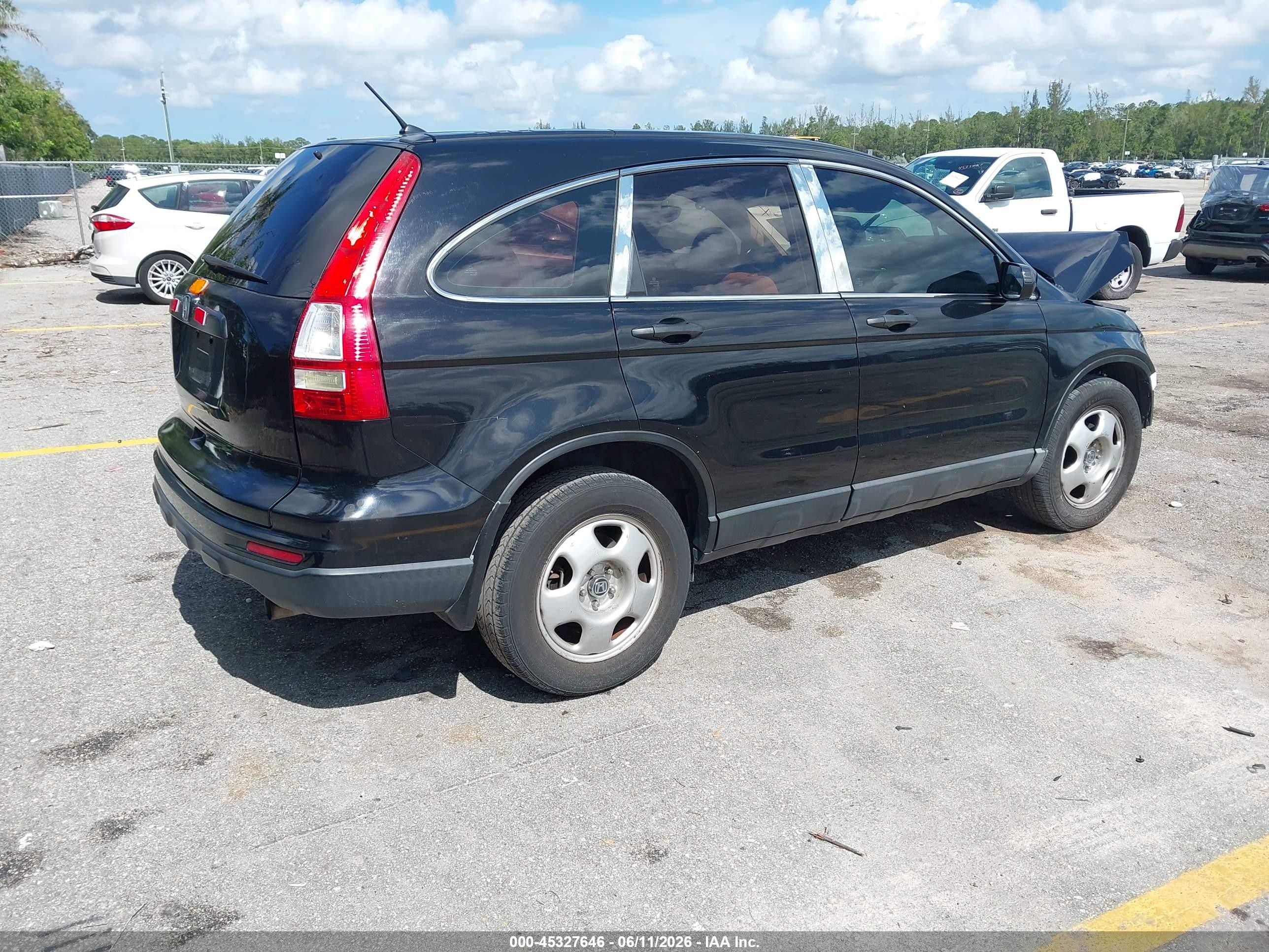 2010 Honda Cr-v Lx Black vin: 3CZRE3H36AG704722