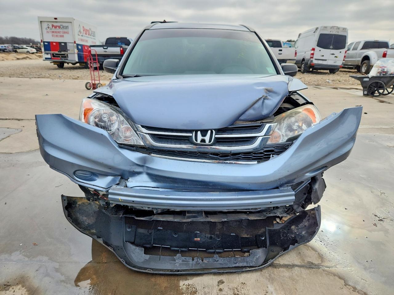2010 Honda Cr-v Lx Blue vin: 3CZRE3H36AG705384