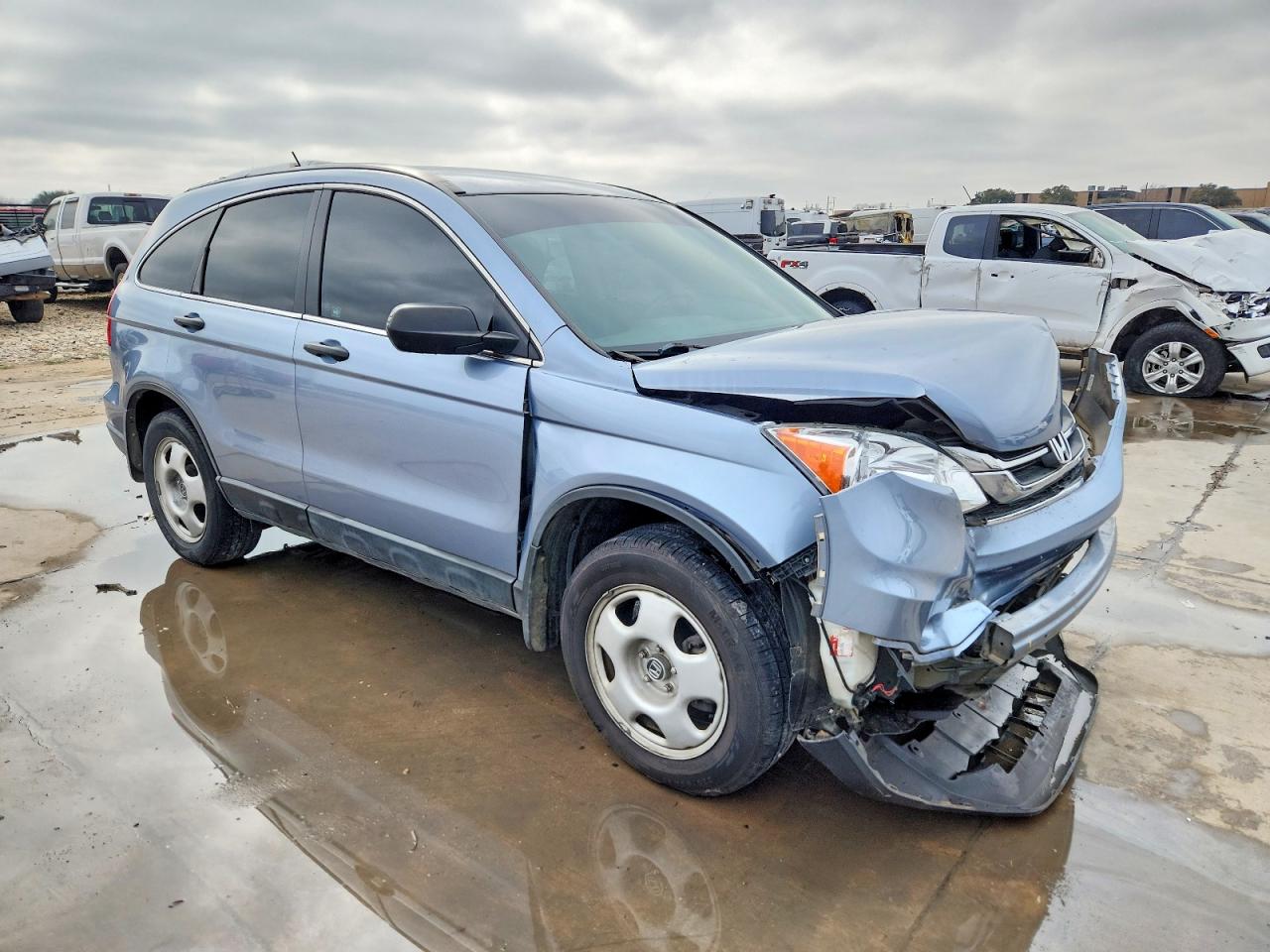 2010 Honda Cr-v Lx Blue vin: 3CZRE3H36AG705384
