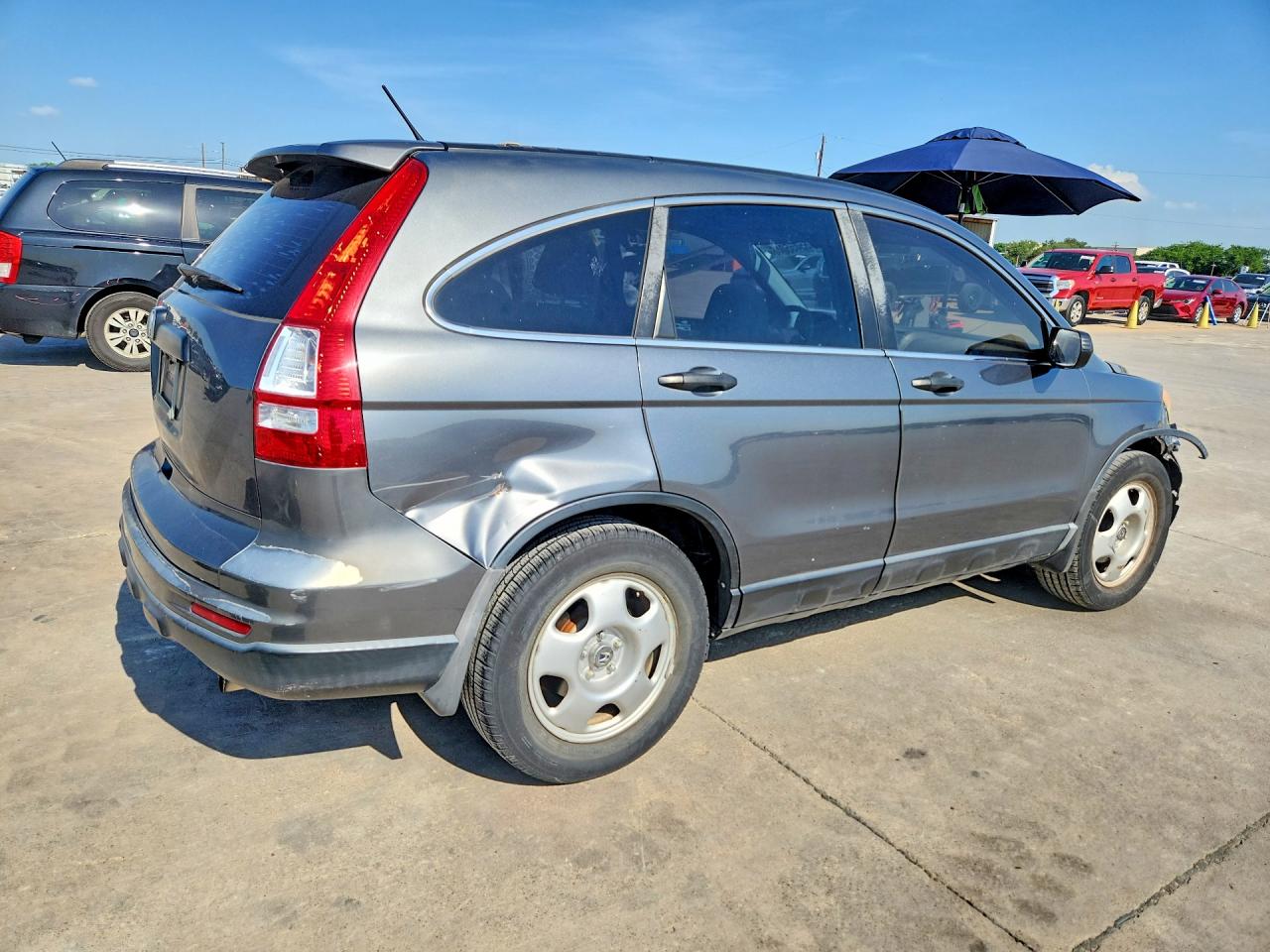 2010 Honda Cr-v Lx Gray vin: 3CZRE3H37AG700825