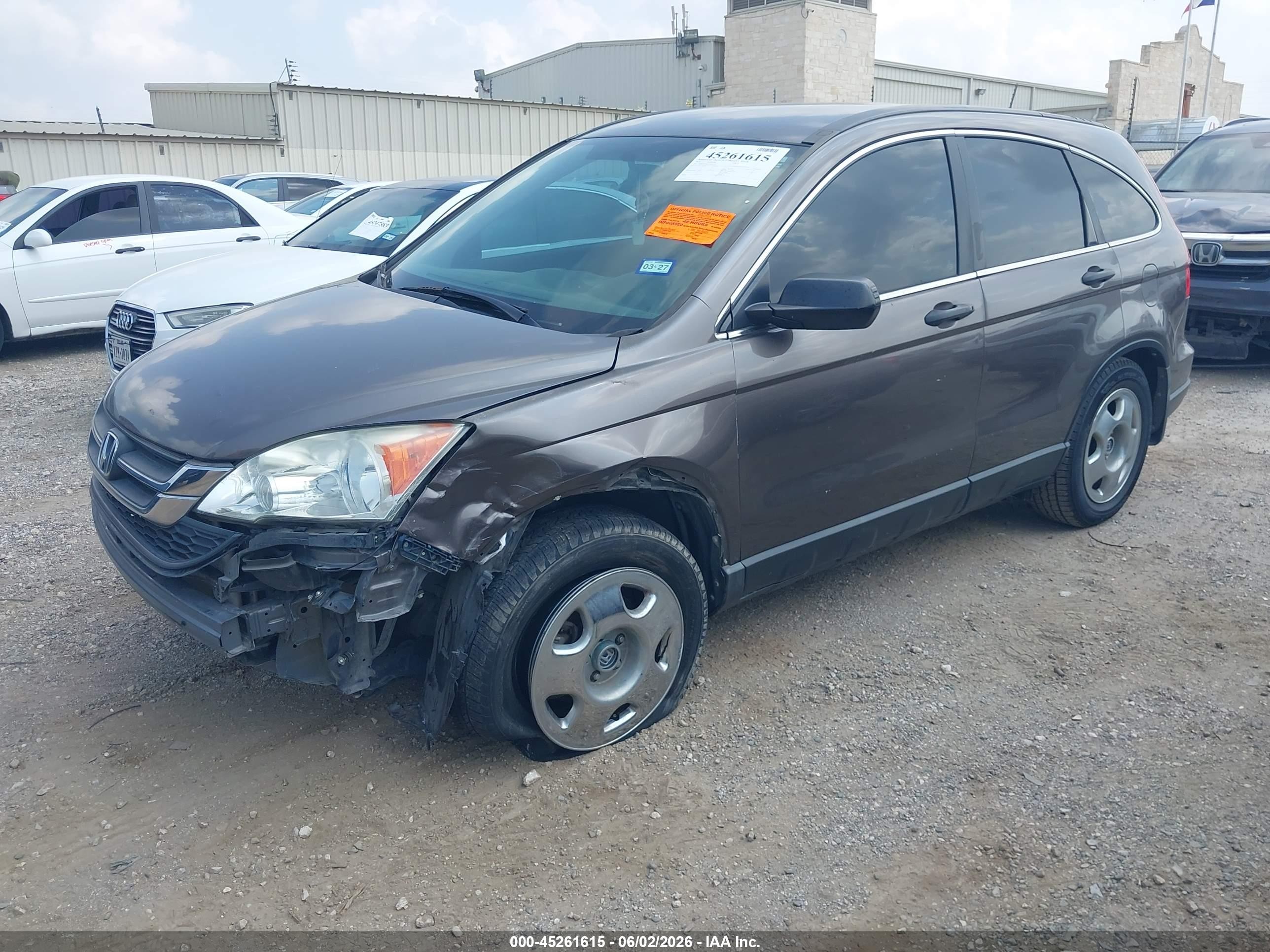 2010 Honda Cr-v Lx Brown vin: 3CZRE3H38AG700719