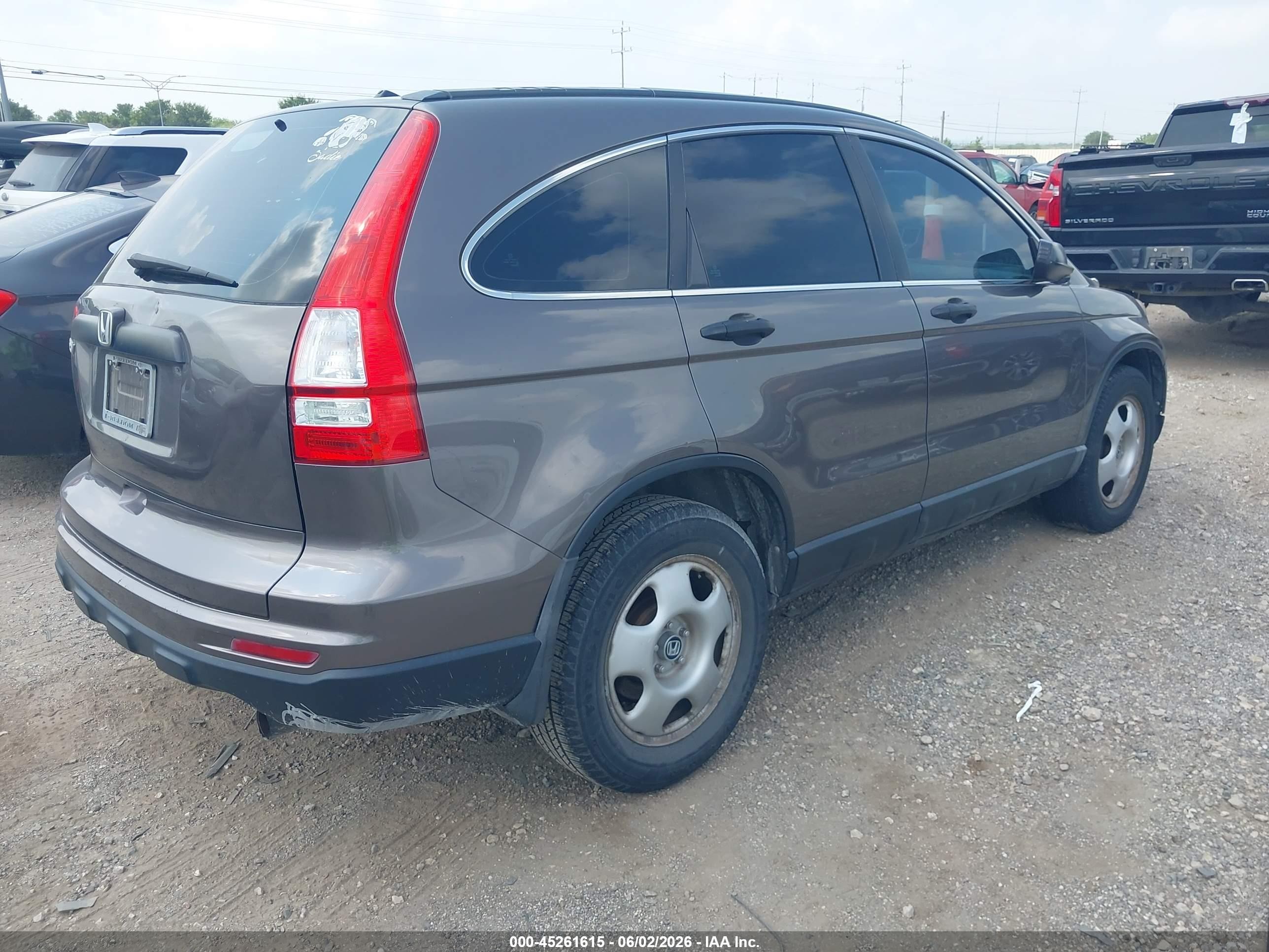2010 Honda Cr-v Lx Brown vin: 3CZRE3H38AG700719