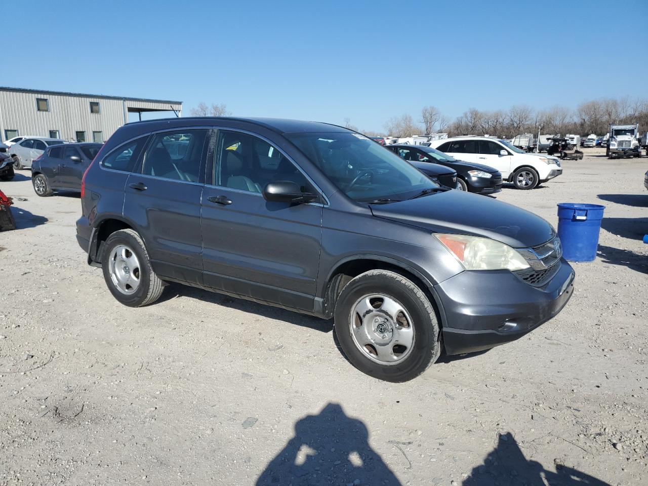 2010 Honda Cr-v Lx Gray vin: 3CZRE3H38AG701661