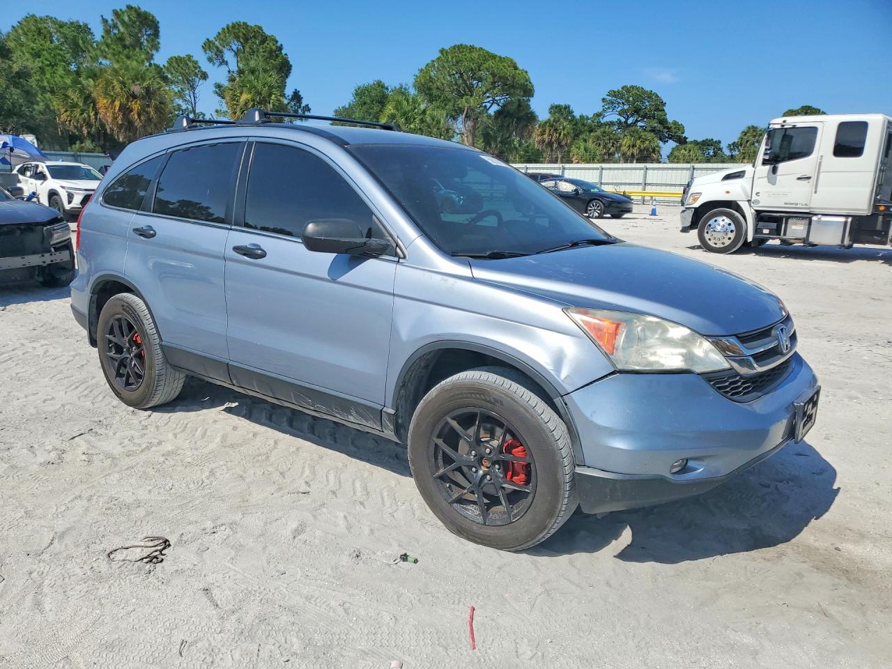 2010 Honda Cr-v Lx Blue vin: 3CZRE3H39AG703953