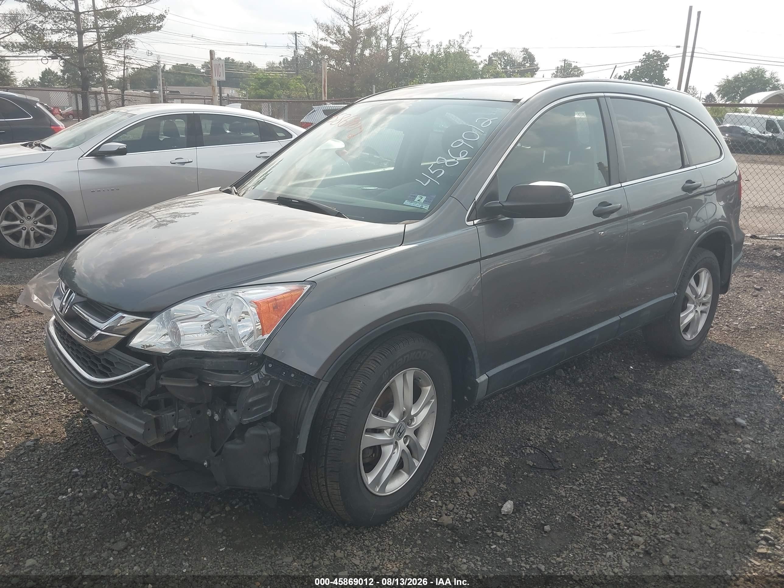 2010 Honda Cr-v Ex Gray vin: 3CZRE3H52AG701401