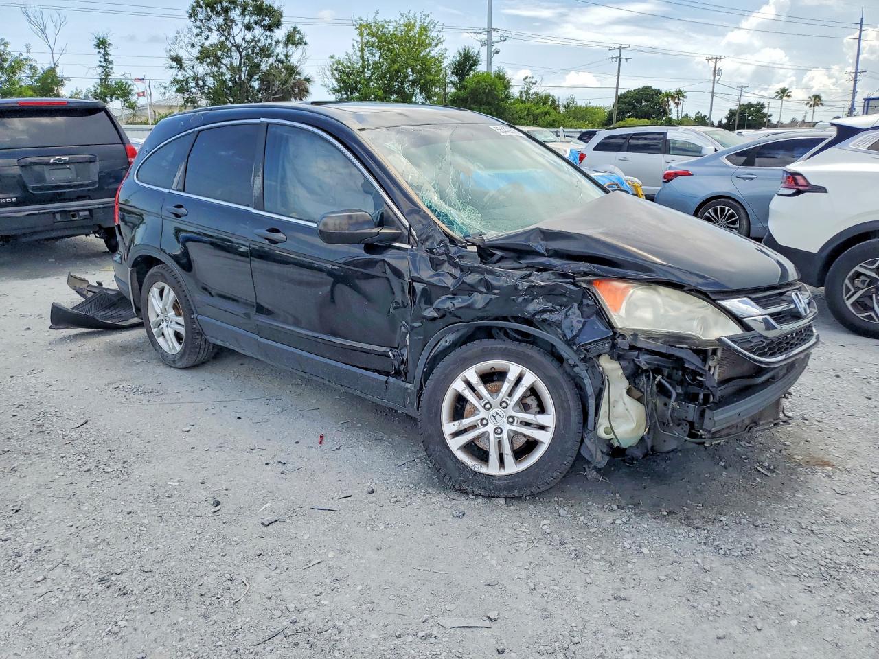 2010 Honda Cr-v Ex Black vin: 3CZRE3H54AG701416