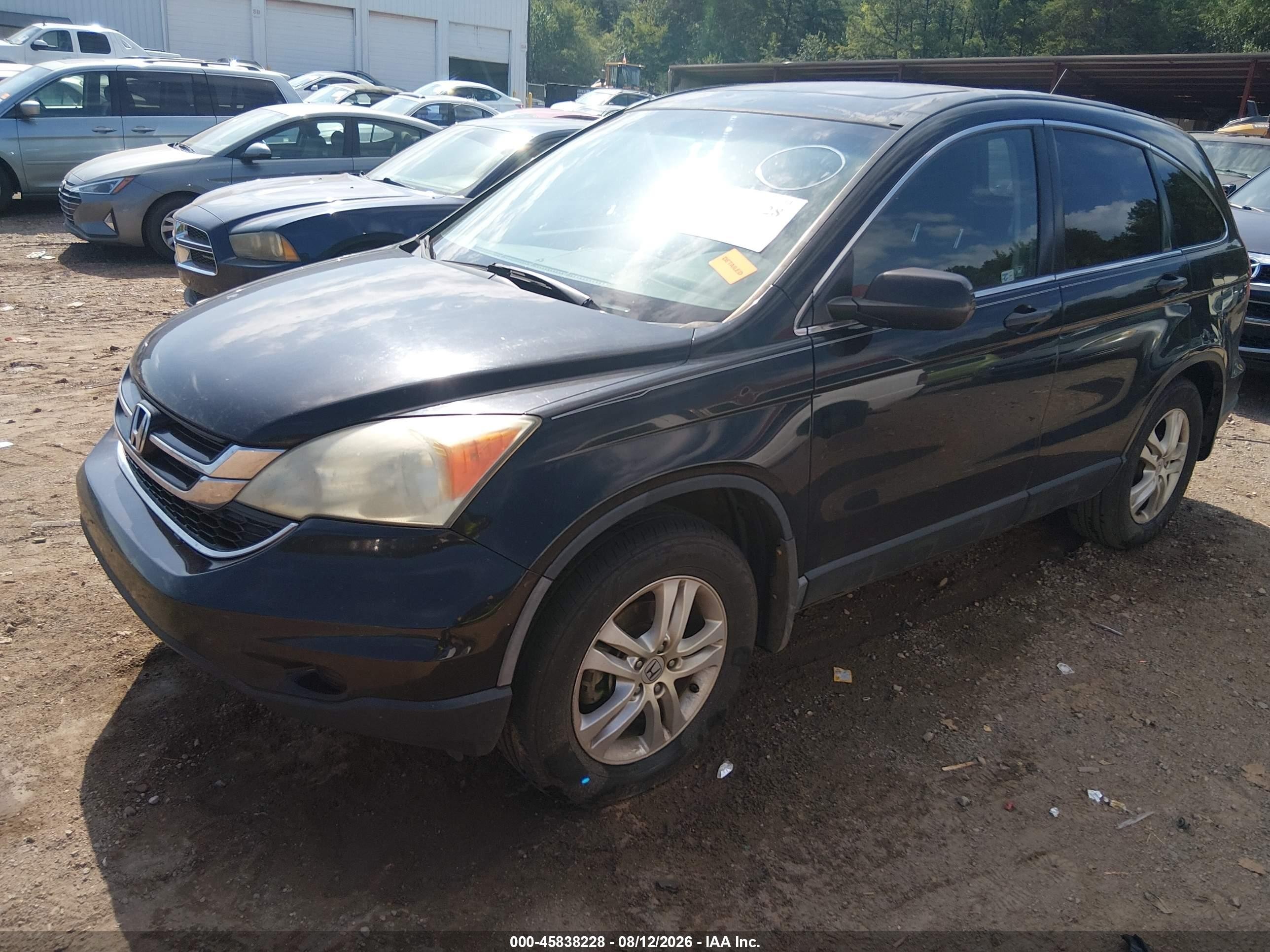 2010 Honda Cr-v Ex Black vin: 3CZRE3H54AG703215