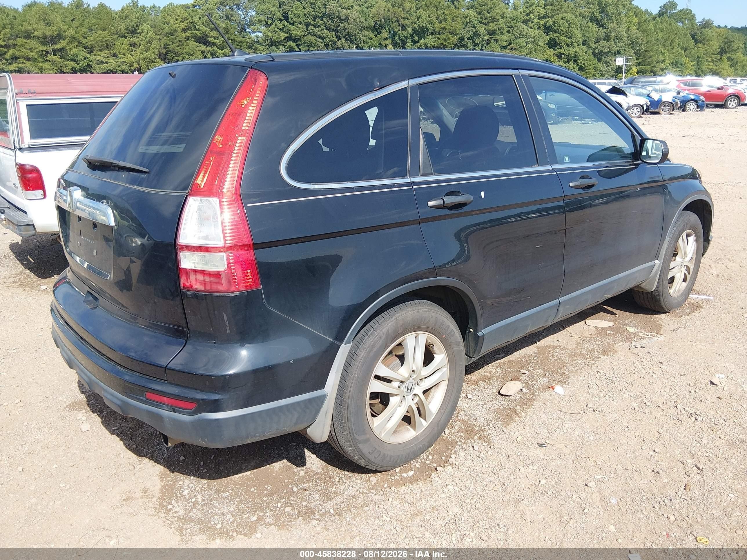 2010 Honda Cr-v Ex Black vin: 3CZRE3H54AG703215
