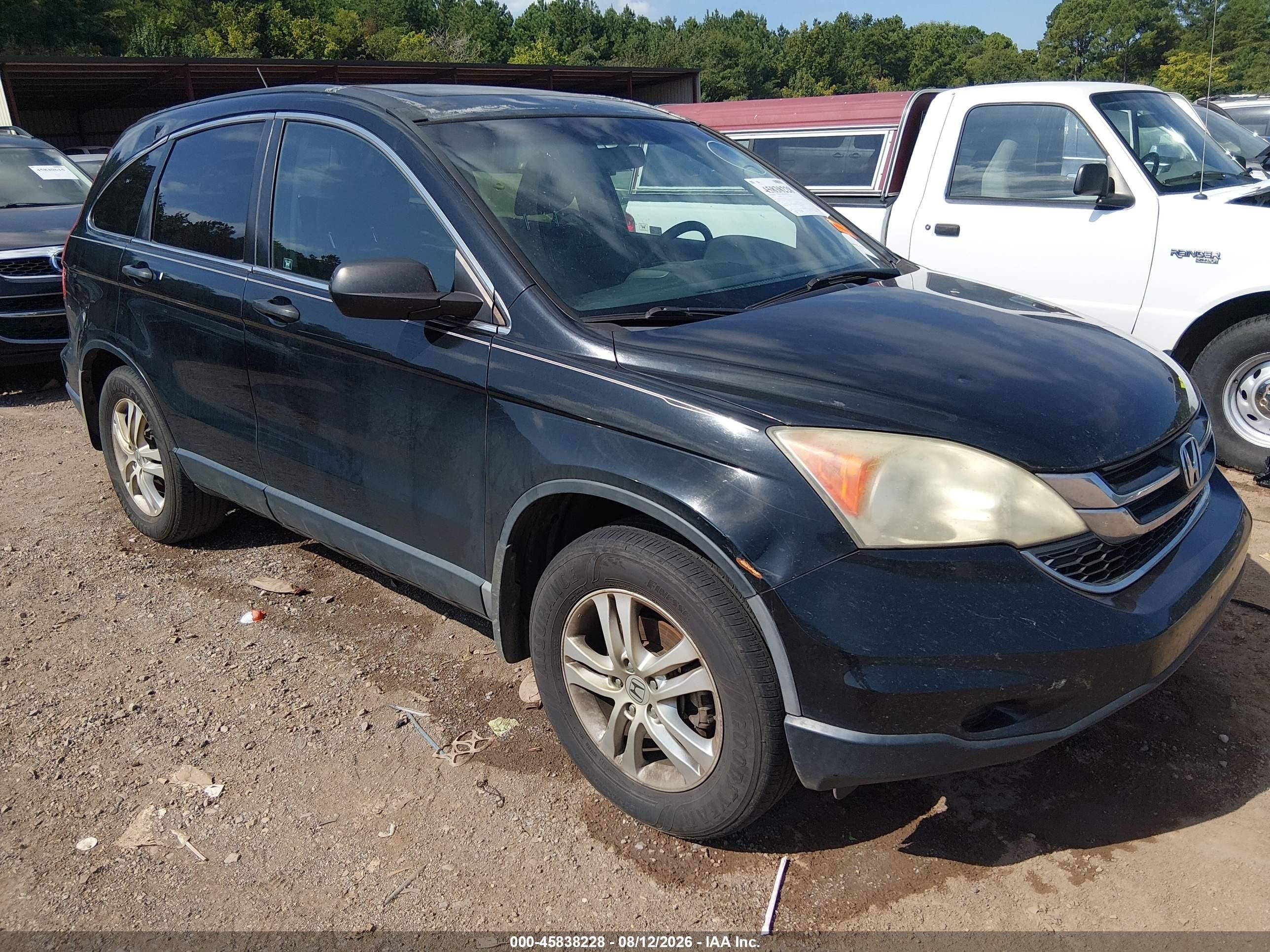 2010 Honda Cr-v Ex Black vin: 3CZRE3H54AG703215