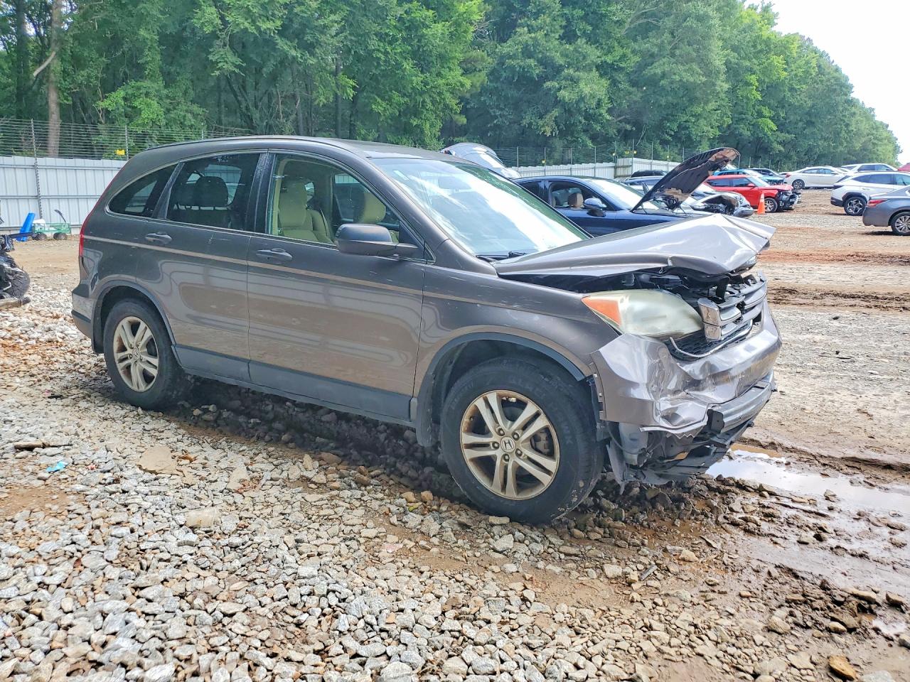 2010 Honda Cr-v Ex Gray vin: 3CZRE3H55AG700159