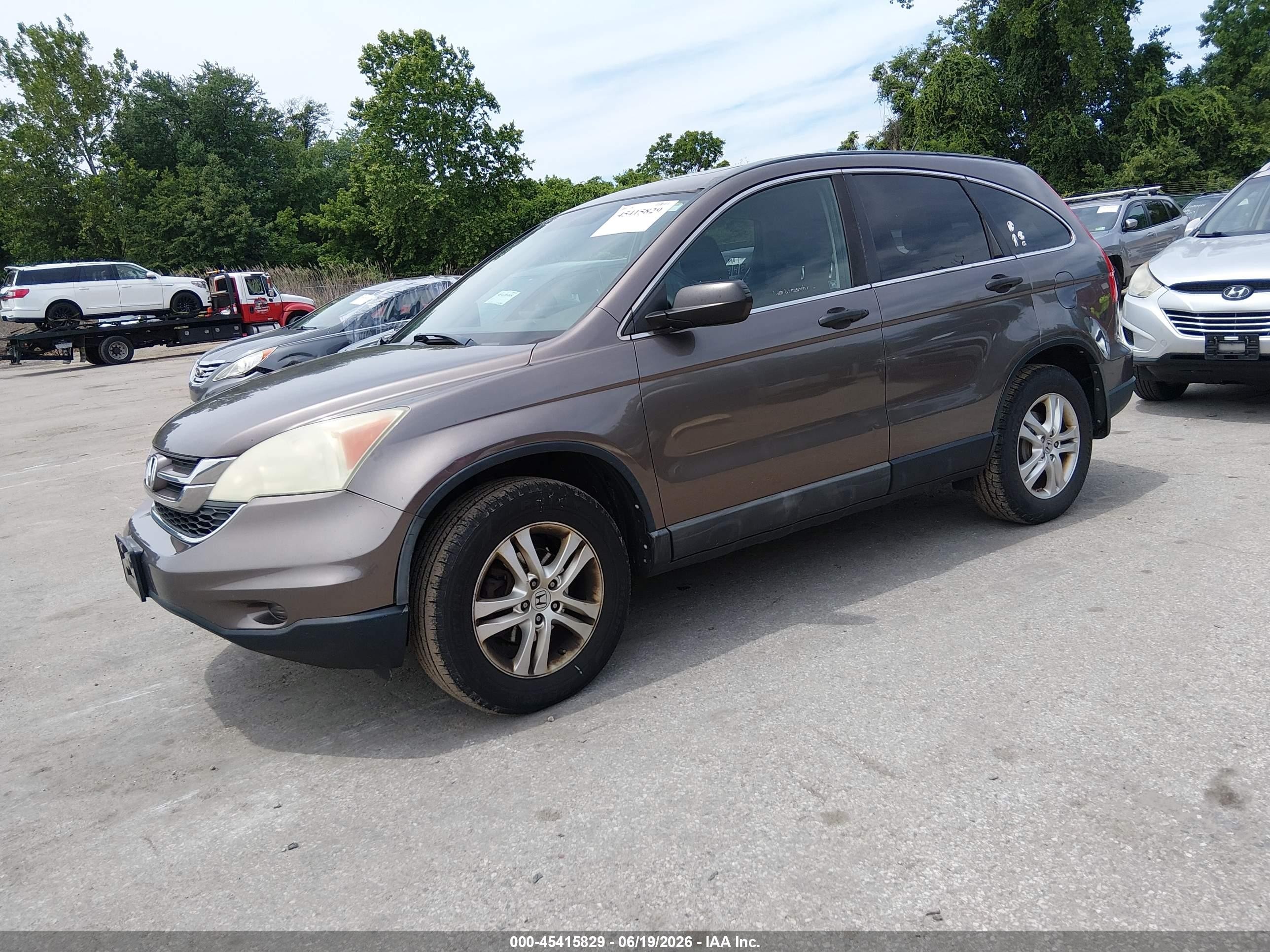 2010 Honda Cr-v Ex Gray vin: 3CZRE3H55AG701585