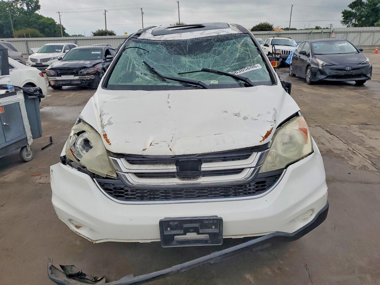 2010 Honda Cr-v Ex White vin: 3CZRE3H57AG701085