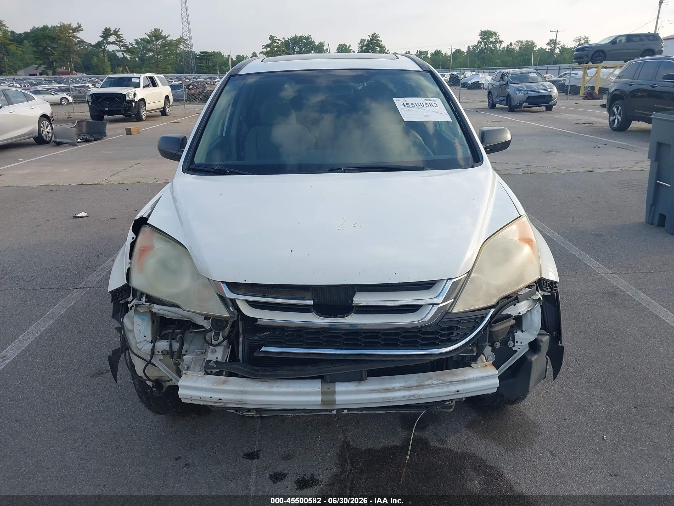 2011 Honda Cr-v Ex White vin: 3CZRE3H58BG703624