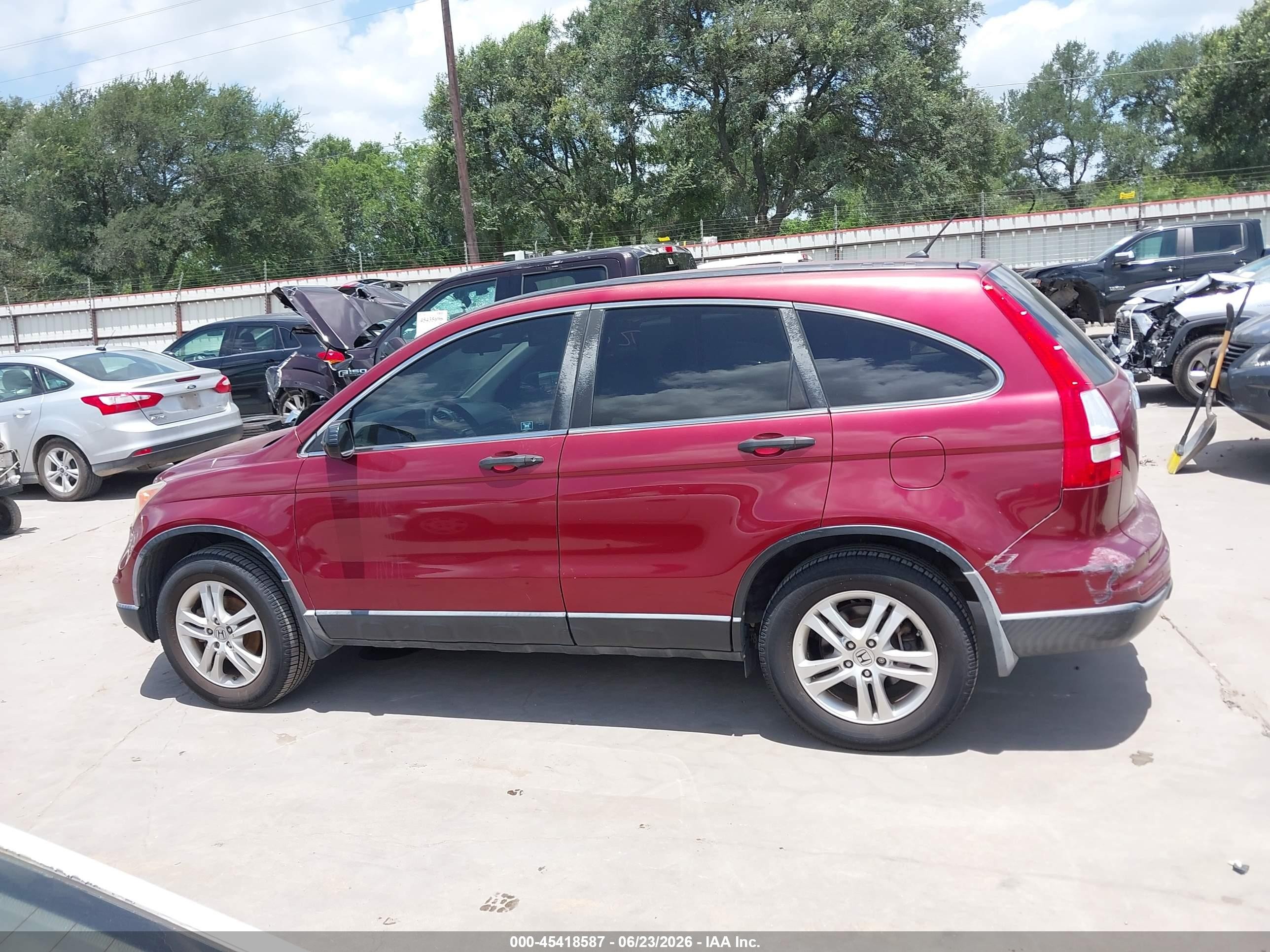 2010 Honda Cr-v Ex Maroon vin: 3CZRE3H5XAG700075