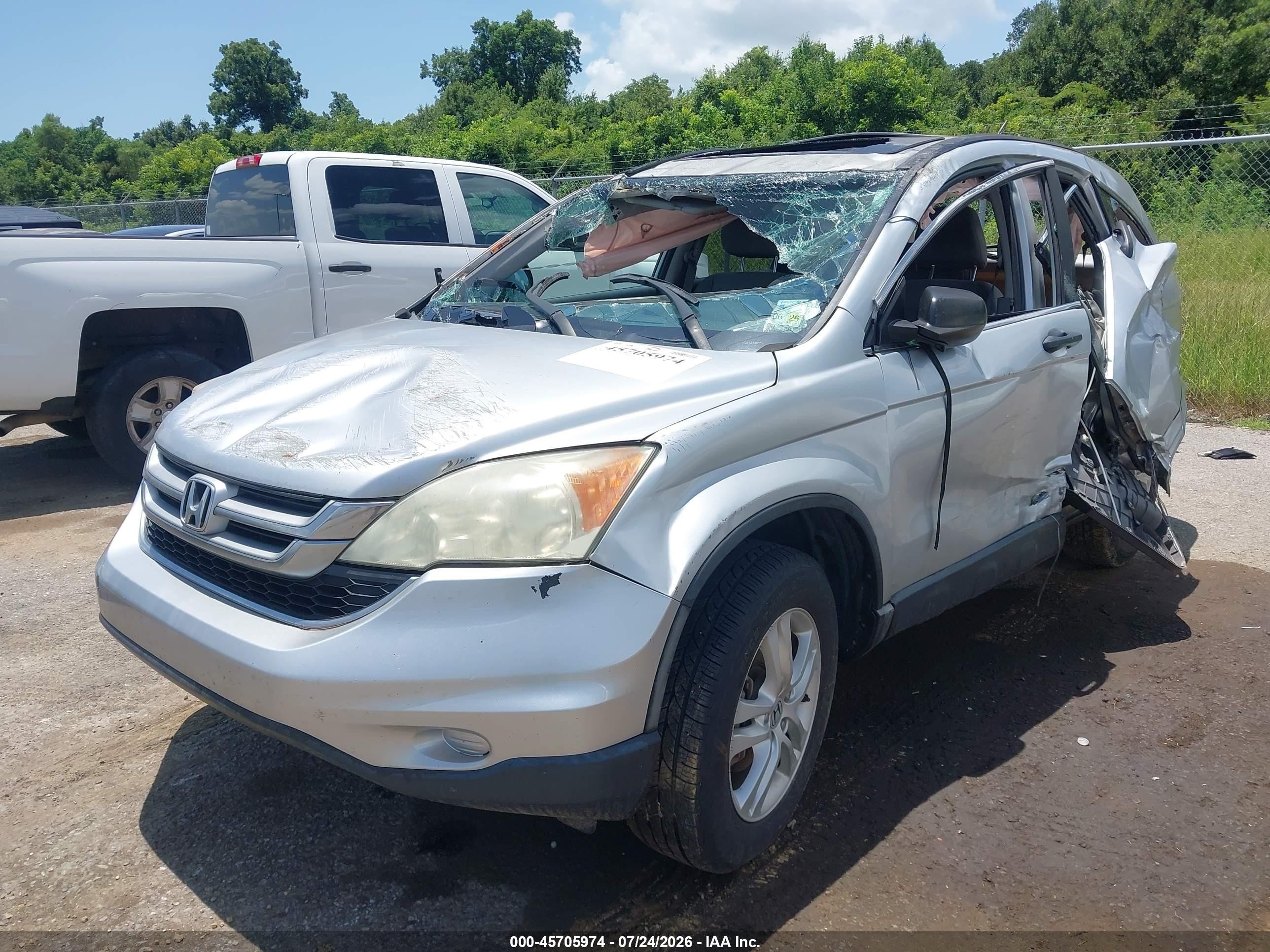 2010 Honda Cr-v Ex Серебряный vin: 3CZRE3H5XAG700299
