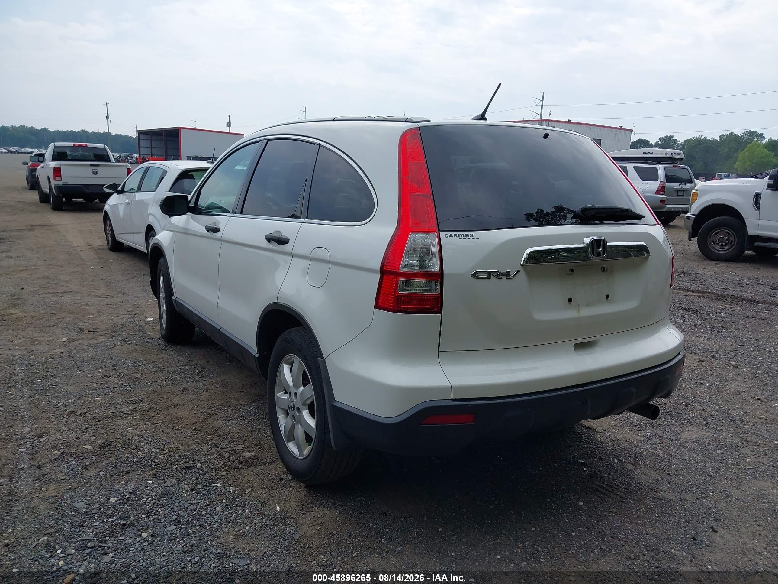 2009 Honda Cr-v Ex White vin: 3CZRE48509G701804