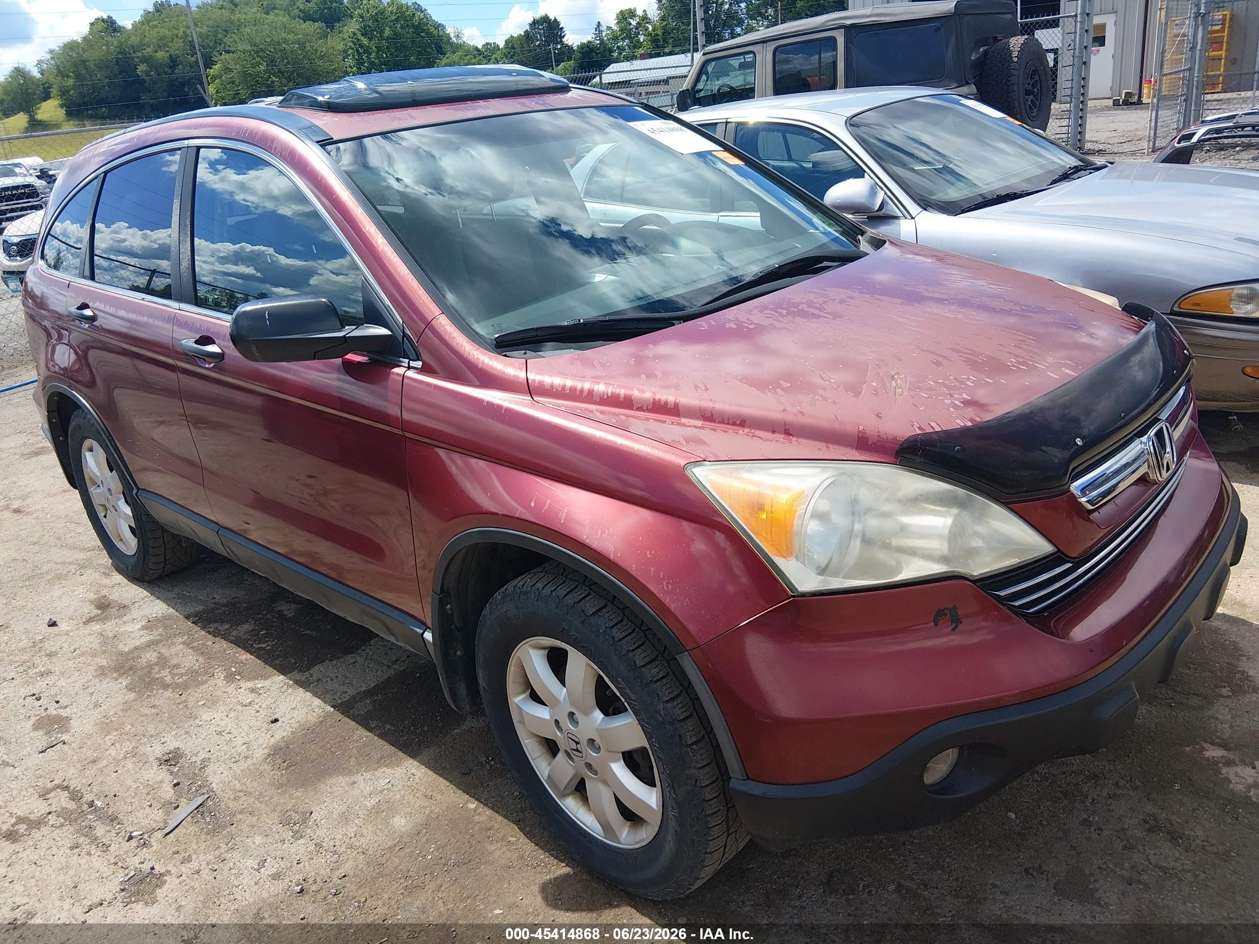 2009 Honda Cr-v Ex Maroon vin: 3CZRE48509G705190