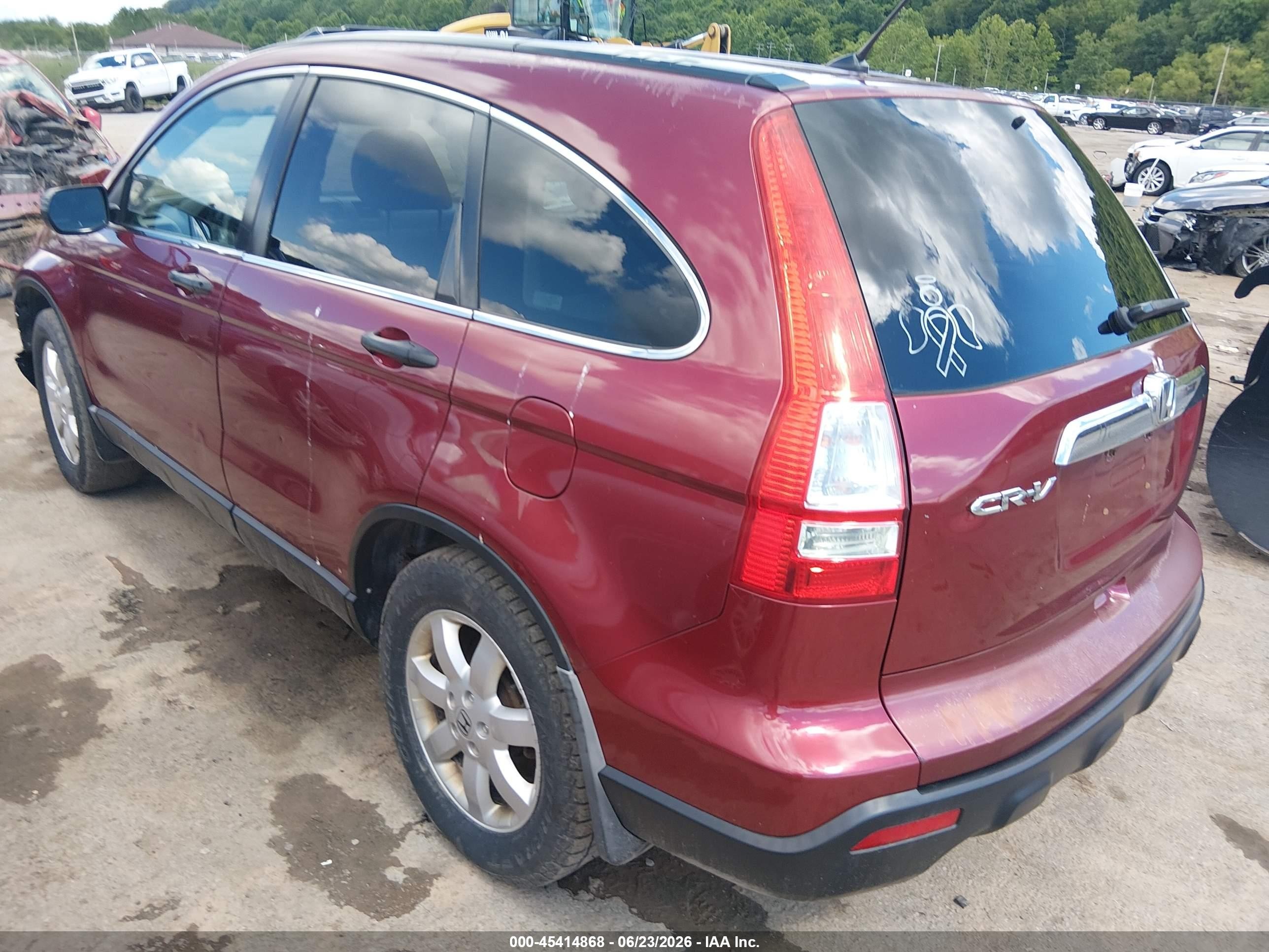2009 Honda Cr-v Ex Maroon vin: 3CZRE48509G705190