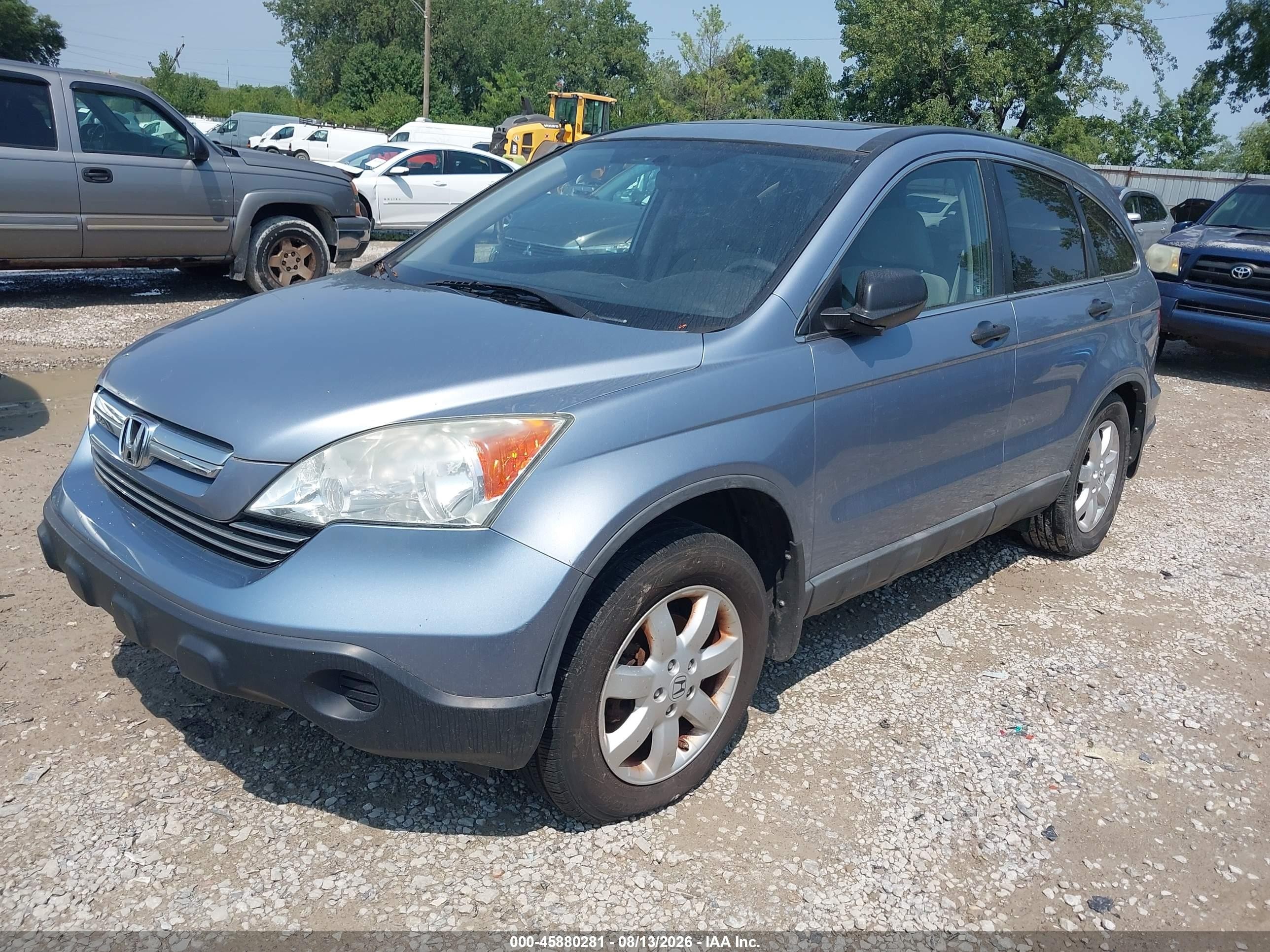 2008 Honda Cr-v Ex Blue vin: 3CZRE48518G701762