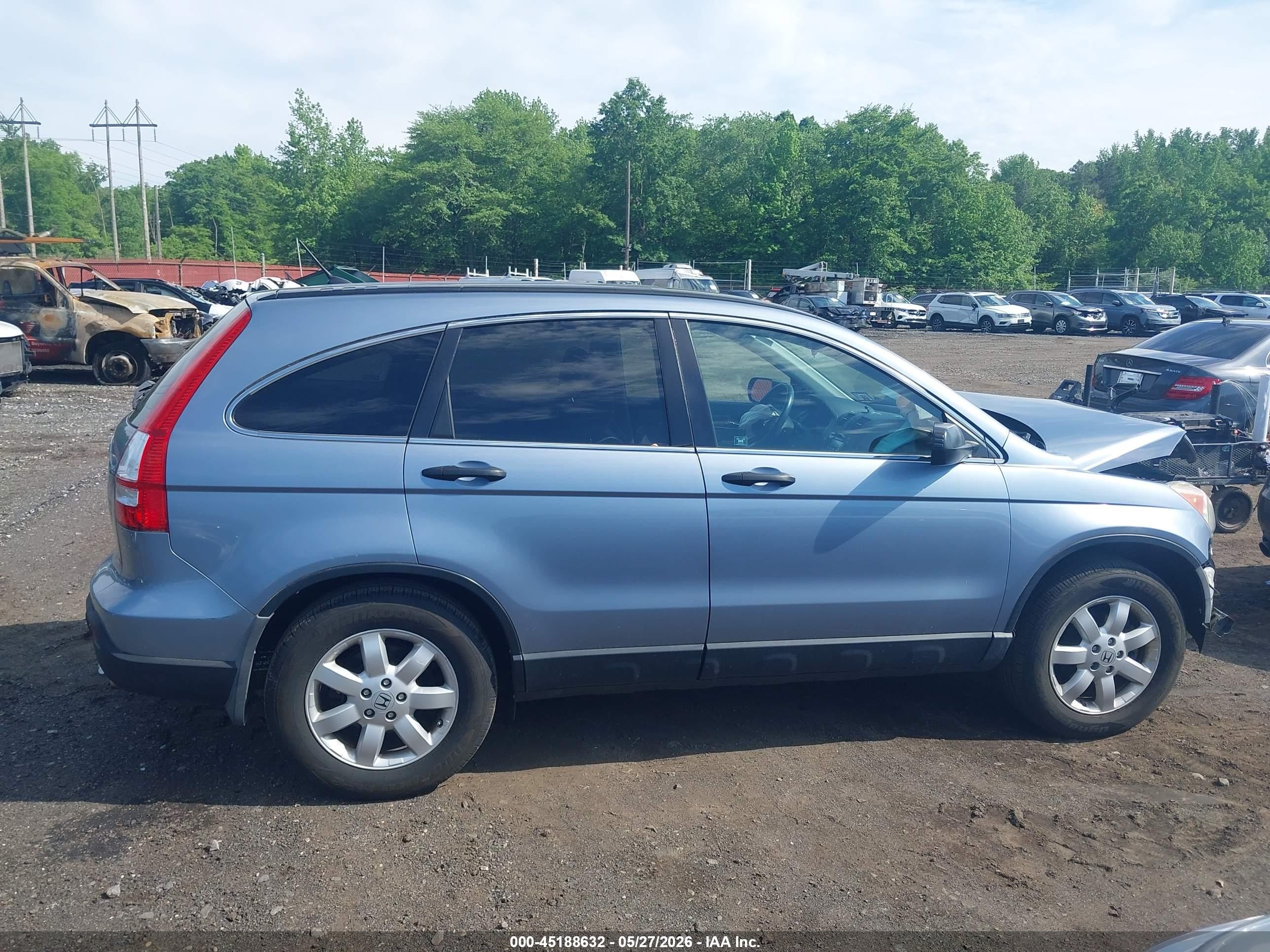 2009 Honda Cr-v Ex Light Blue vin: 3CZRE48519G702573