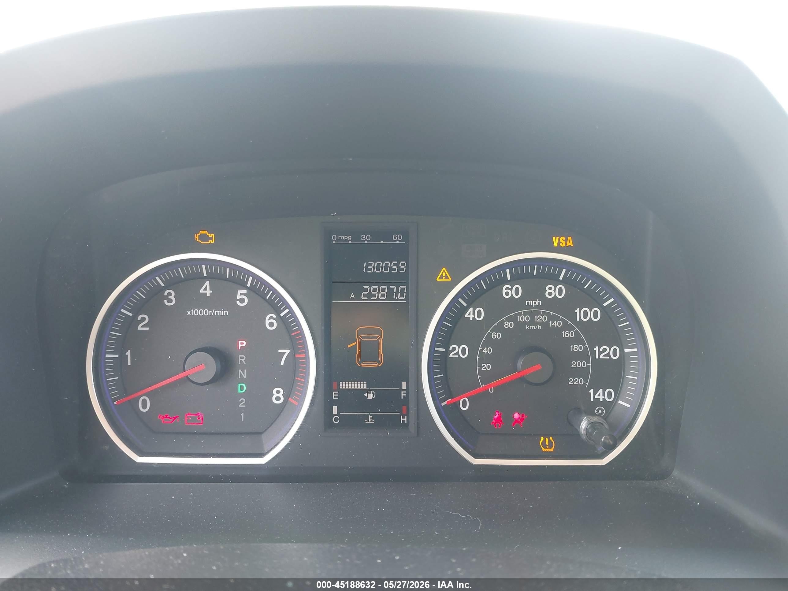 2009 Honda Cr-v Ex Light Blue vin: 3CZRE48519G702573