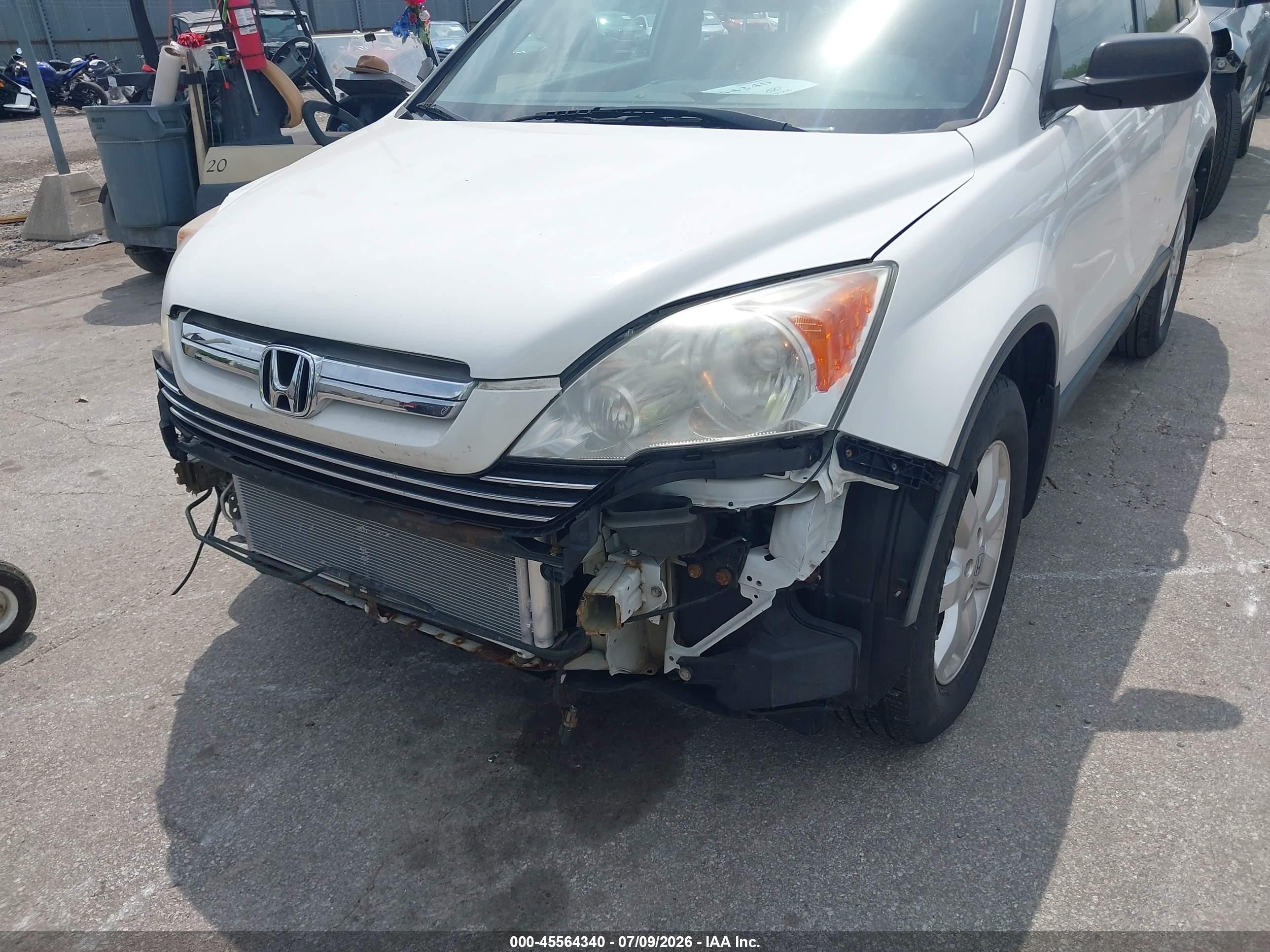 2009 Honda Cr-v Ex White vin: 3CZRE48529G700234