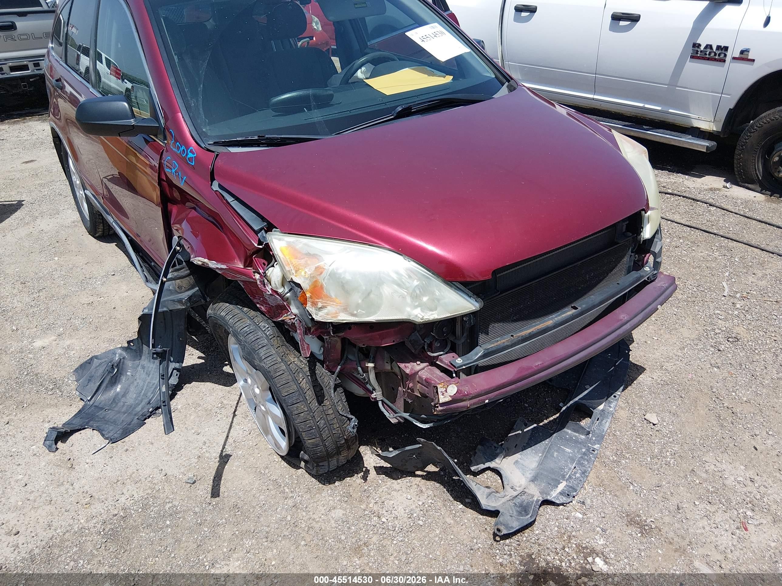 2008 Honda Cr-v Ex Red vin: 3CZRE48548G701464