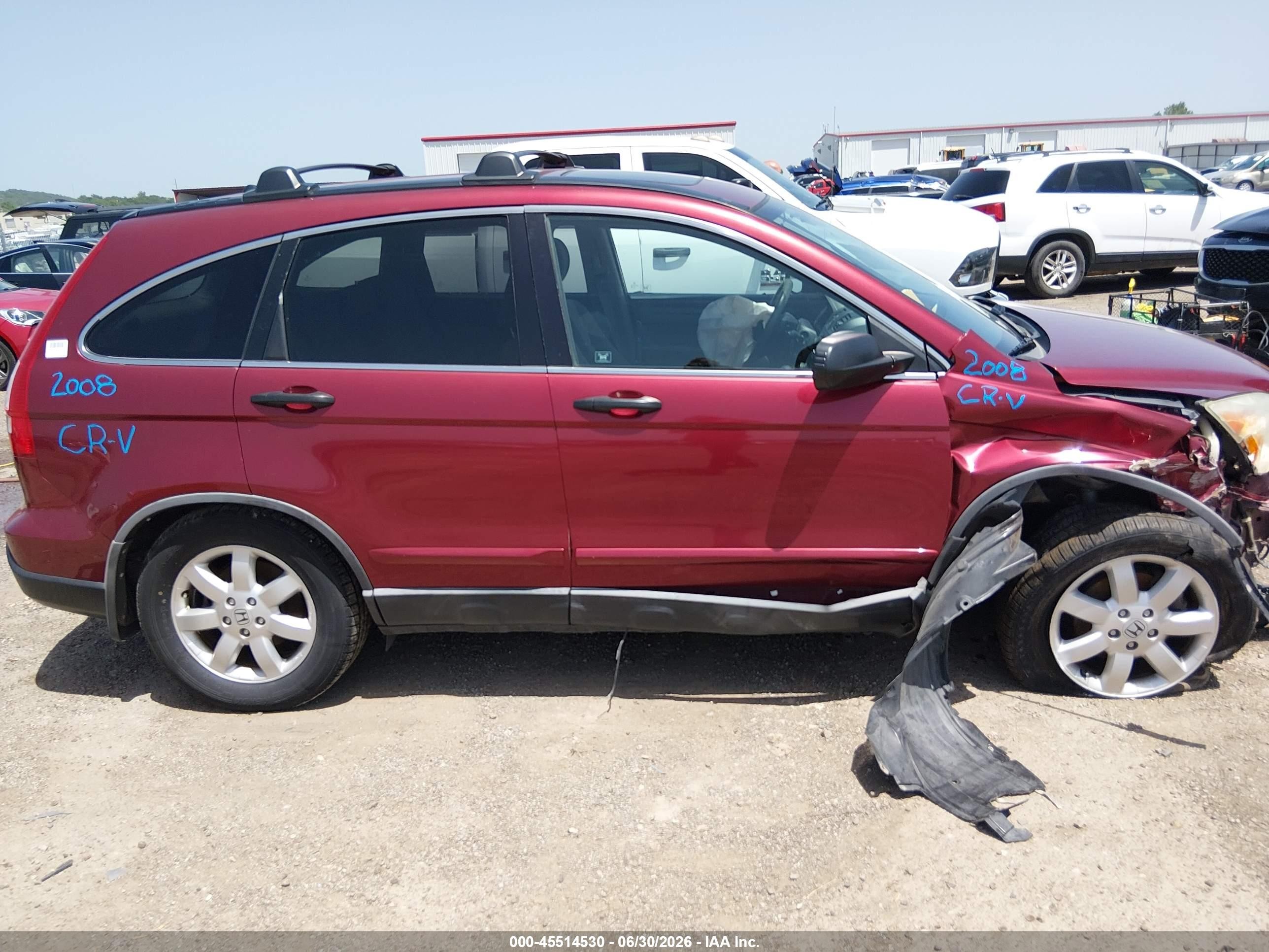 2008 Honda Cr-v Ex Red vin: 3CZRE48548G701464