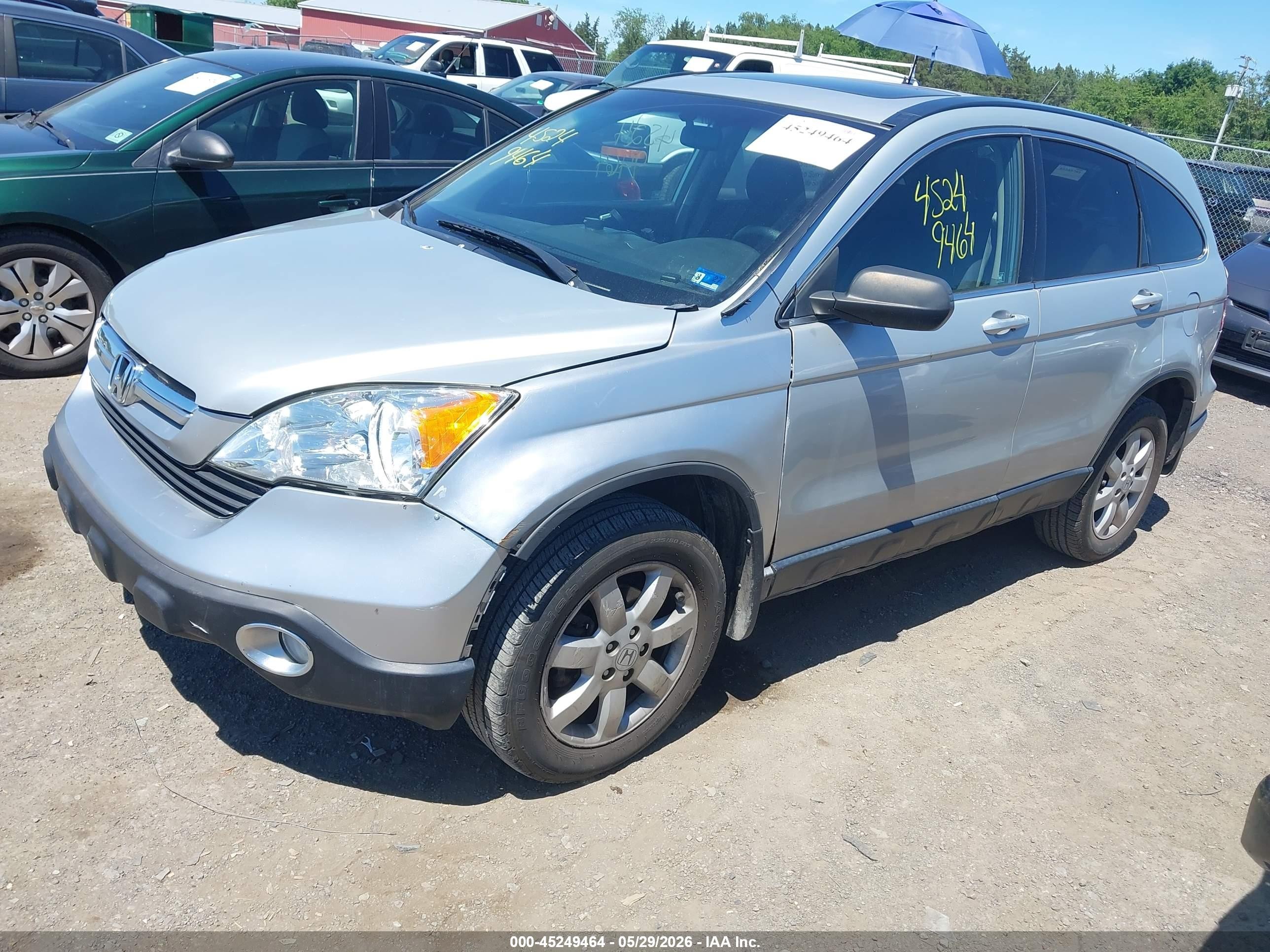 2009 Honda Cr-v Ex Silver vin: 3CZRE48549G702082