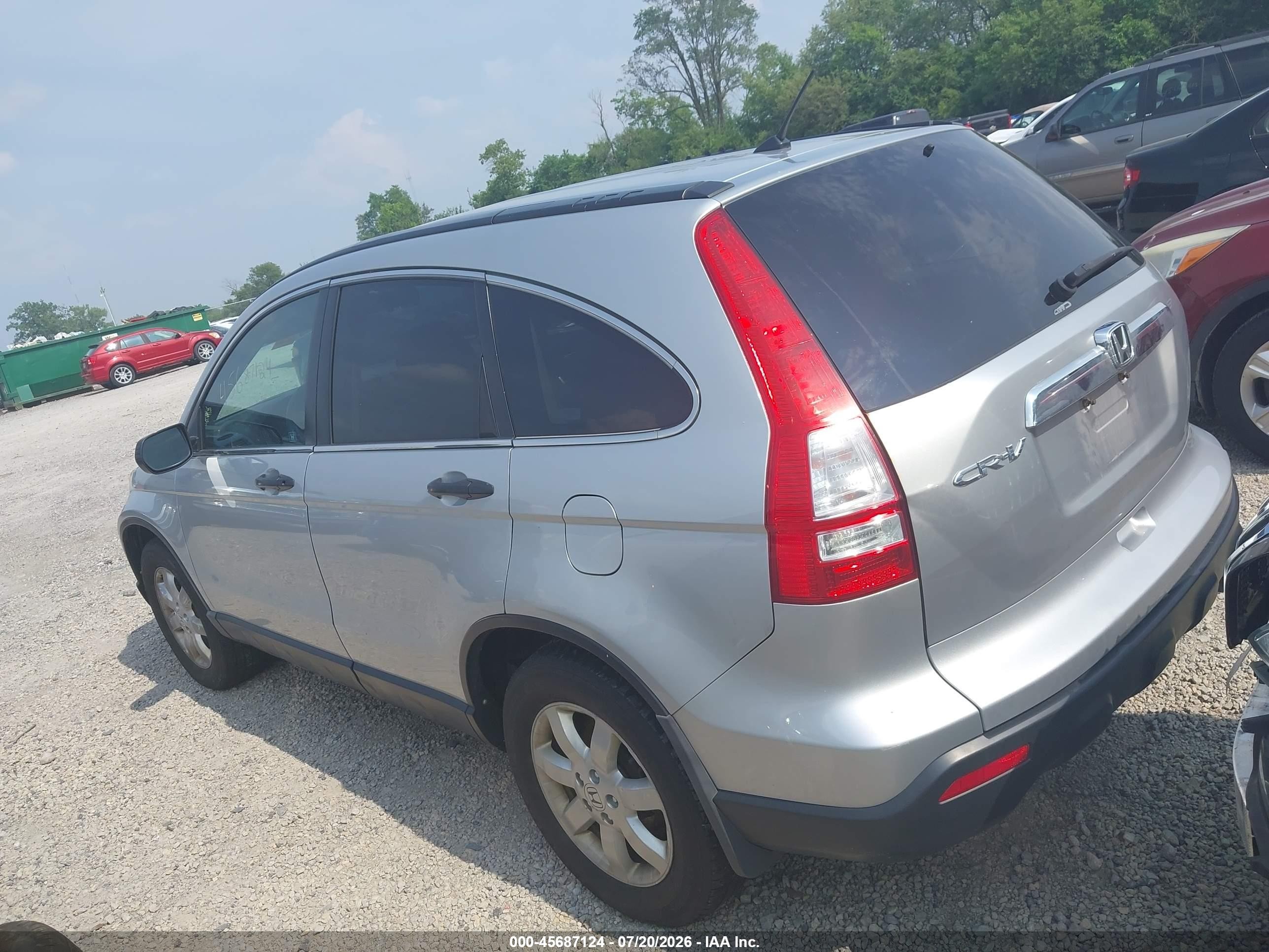 2009 Honda Cr-v Ex Silver vin: 3CZRE48559G705055
