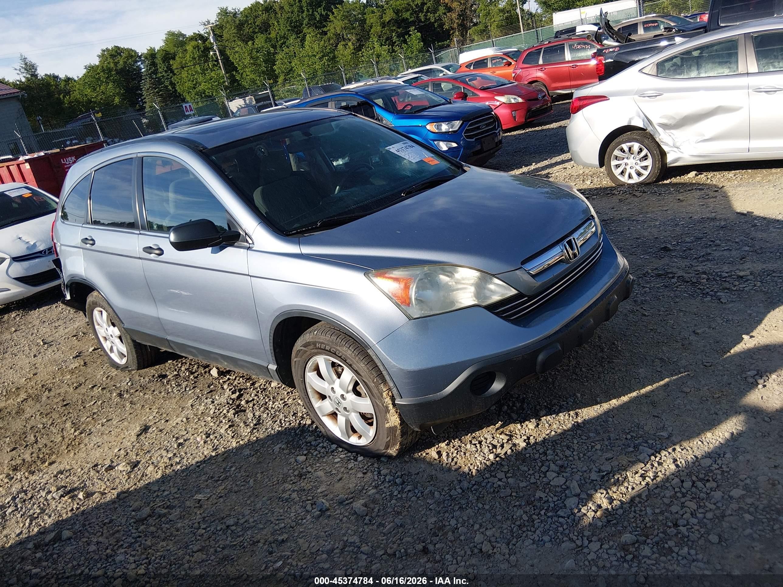 2009 Honda Cr-v Ex Blue vin: 3CZRE48569G707431
