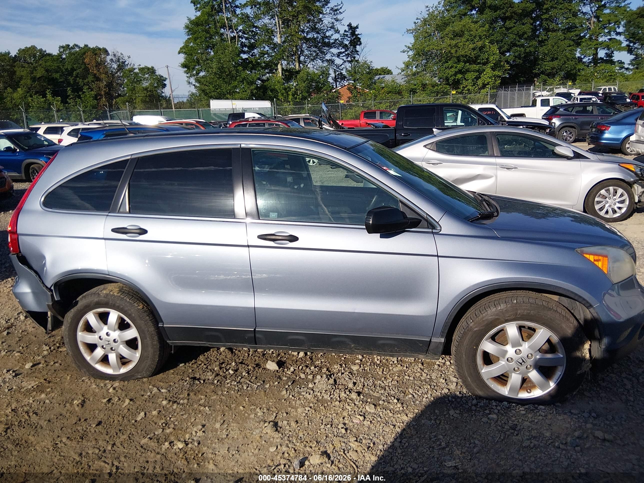 2009 Honda Cr-v Ex Blue vin: 3CZRE48569G707431