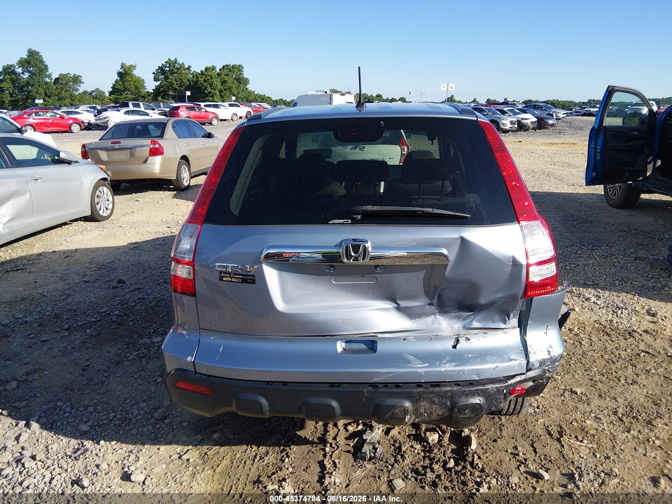 2009 Honda Cr-v Ex Blue vin: 3CZRE48569G707431
