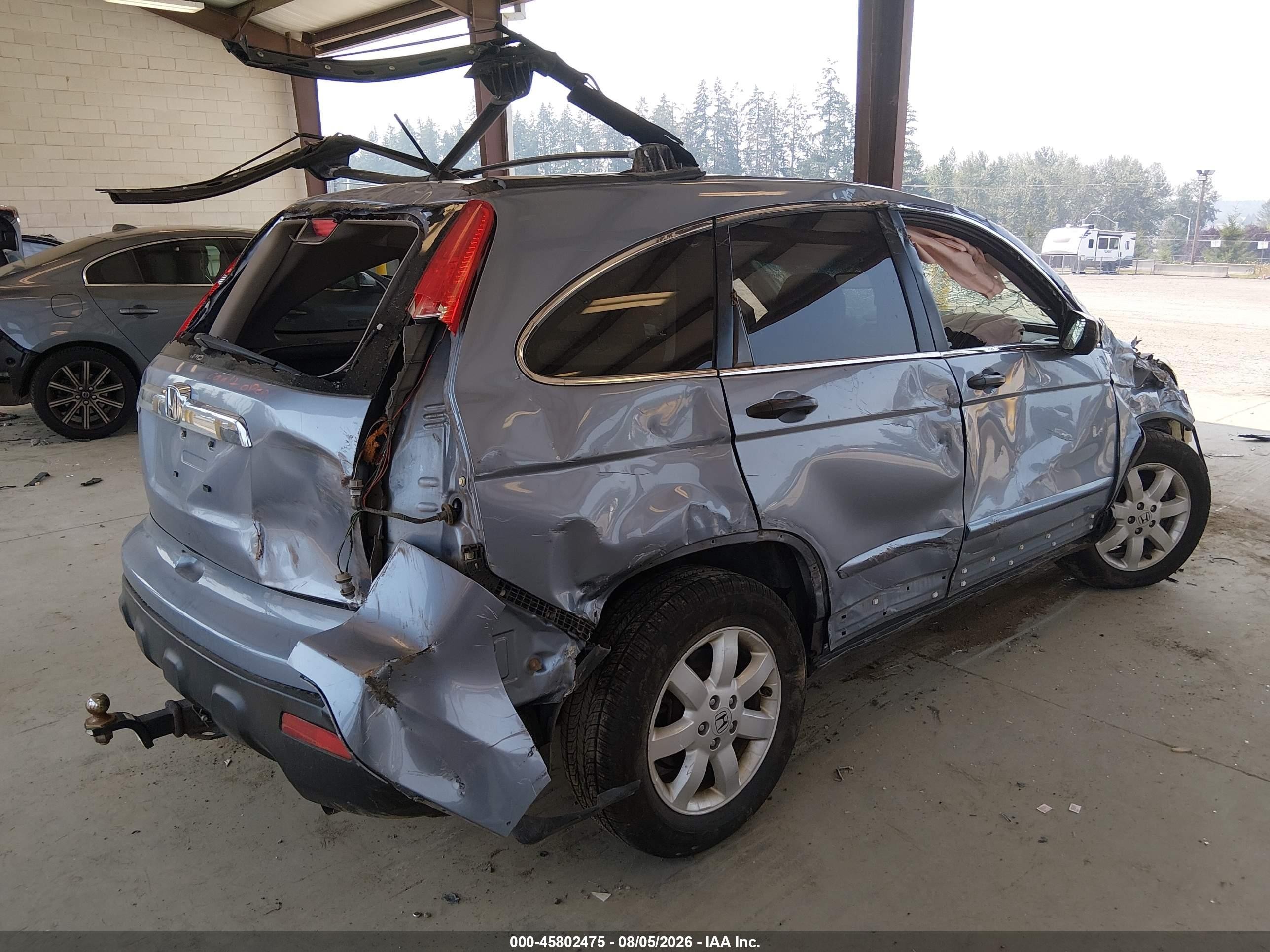 2009 Honda Cr-v Ex Blue vin: 3CZRE48579G704506