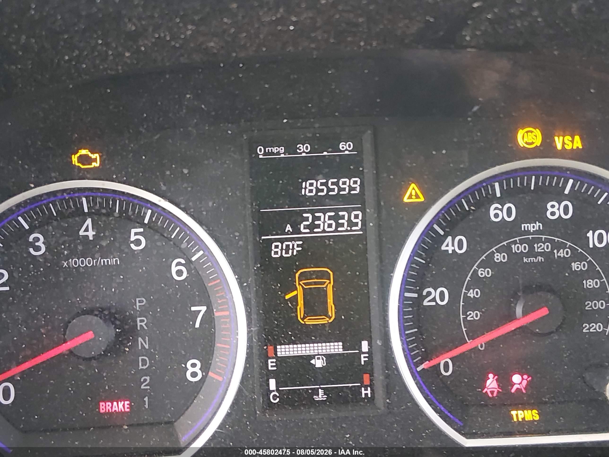 2009 Honda Cr-v Ex Blue vin: 3CZRE48579G704506